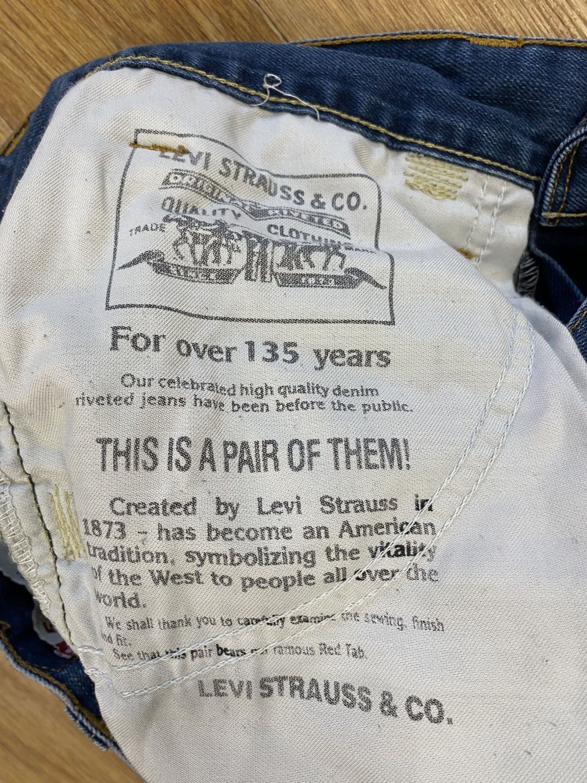 Levi's Levi’s 511 Buckle Back Works style Faded Denim Jeans W34 L32 Size US 34 / EU 50 - 9 Thumbnail