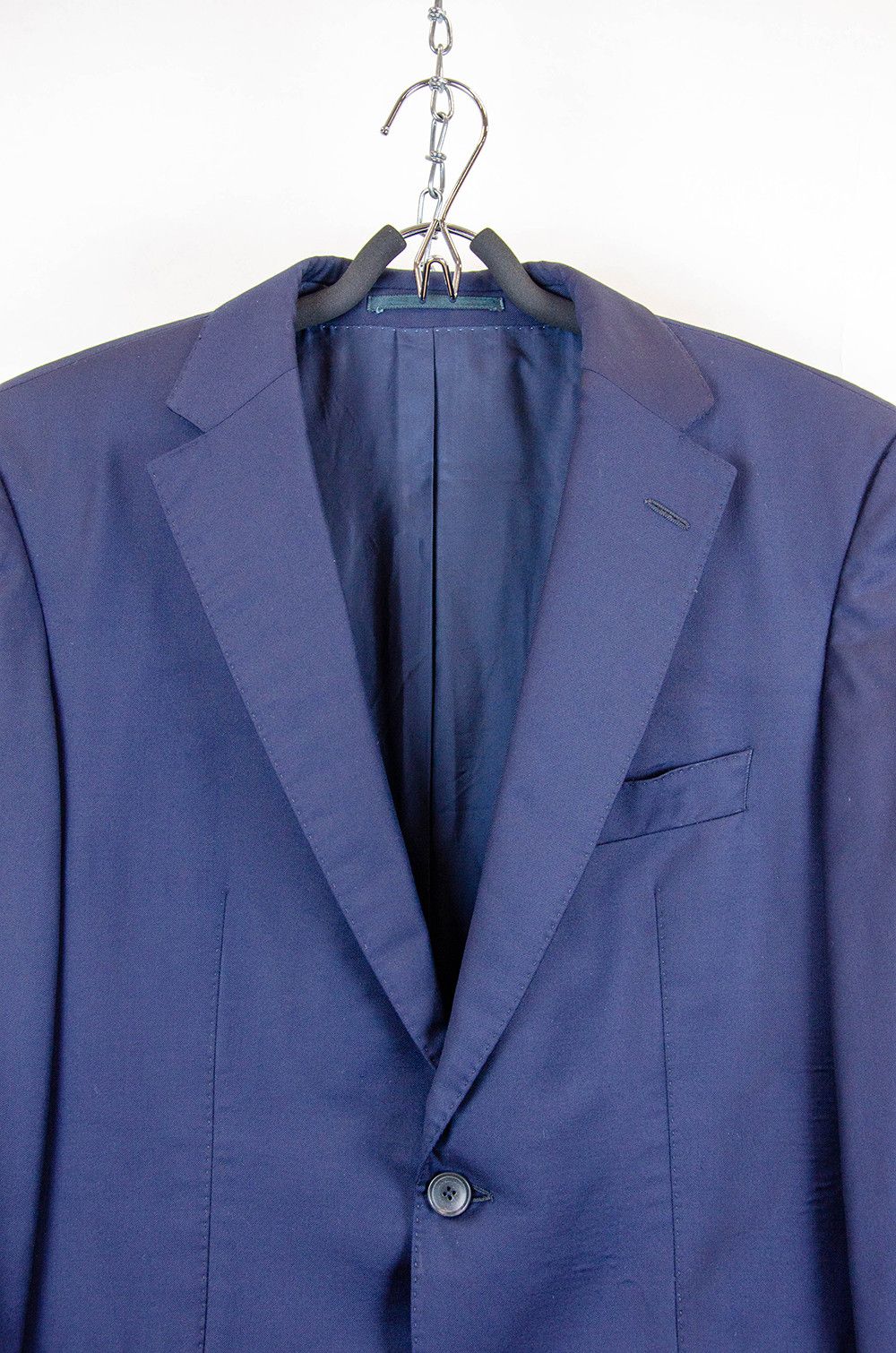 Hugo Boss Hugo Boss Tailored Super 150 Wool Navy Blazer Loro Piana 48 Size 38R - 7 Thumbnail