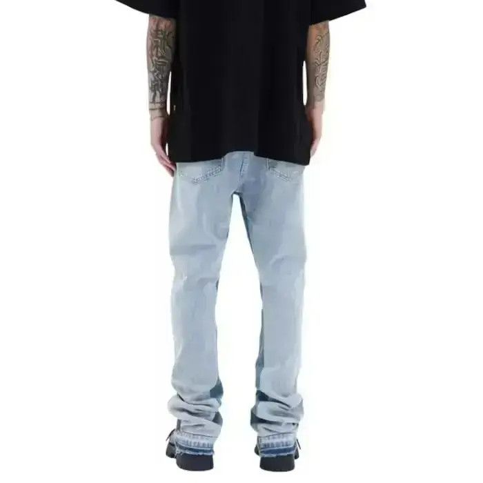 Japanese Brand Blue Stacked Denim Jeans Size US 30 / EU 46 - 5 Thumbnail