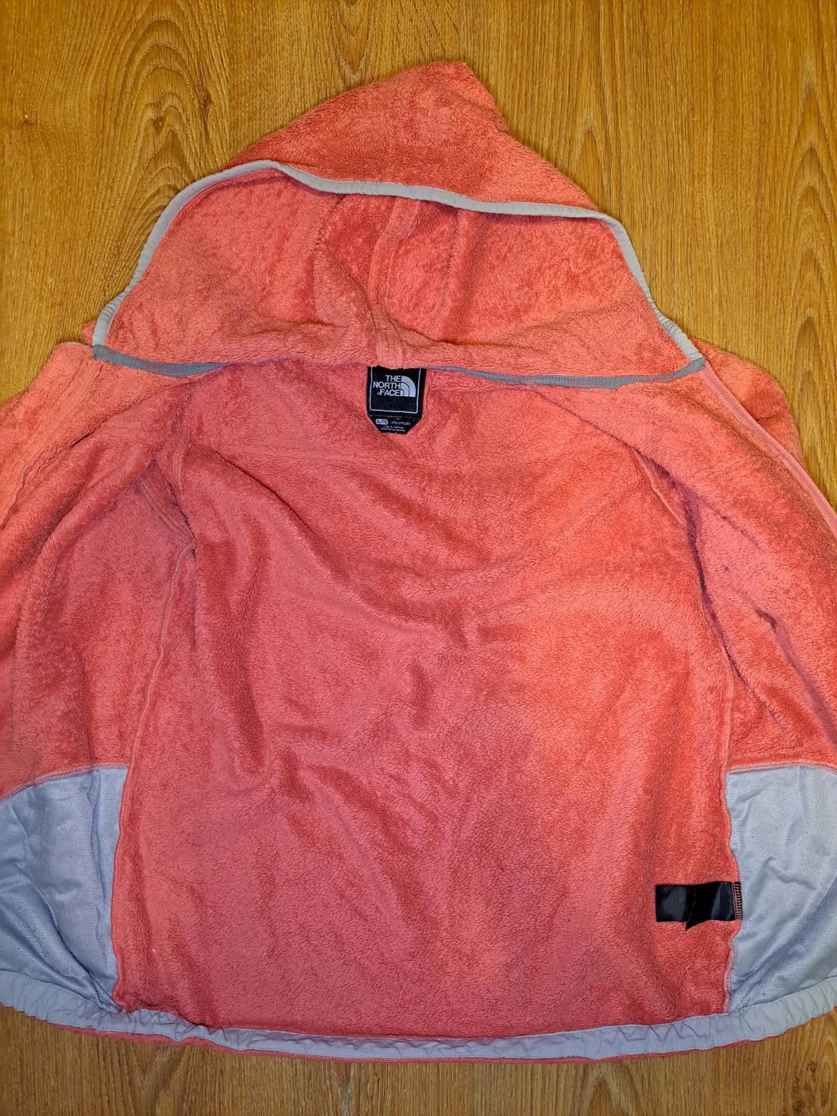 The North Face North Face Fleece Jacket Girls XL Pink Gray Full Zip Hoodie Size XL / US 12-14 / IT 48-50 - 4 Thumbnail