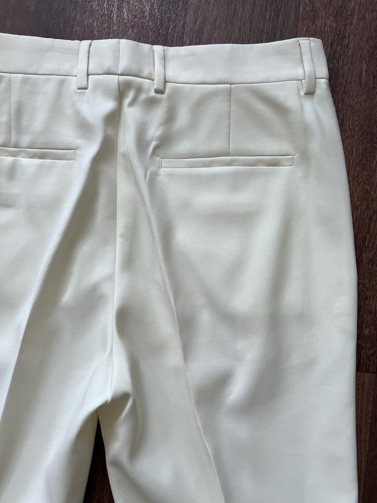 Ambush Design $1K ivory wool trousers/pants, IT50/US34, made in Italy Size US 34 / EU 50 - 5 Thumbnail