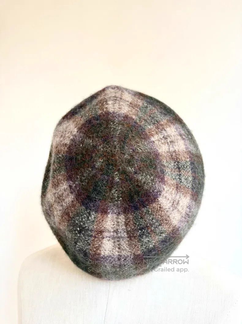Vivienne Westwood Vivienne Westwood Beige and Brown Plaid Saturn Beret Size ONE SIZE - 4 Thumbnail