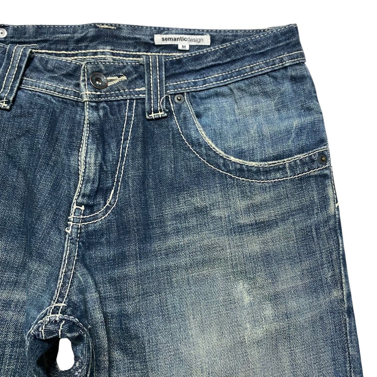 semanticdesign Semantic Design Twin Guns Denim Flare Jeans Distressed Size US 32 / EU 48 - 5 Thumbnail