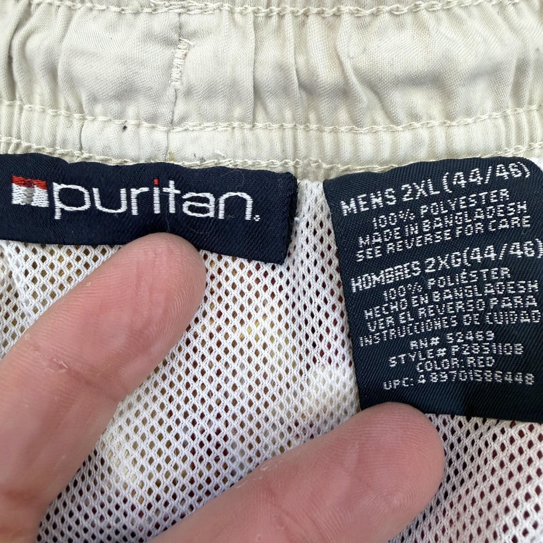 Vintage Puritan Swim Trunks Mens 2XL Red Hawaiian Tropical Beer Floral Lined Shorts Size US 39 - 7 Thumbnail