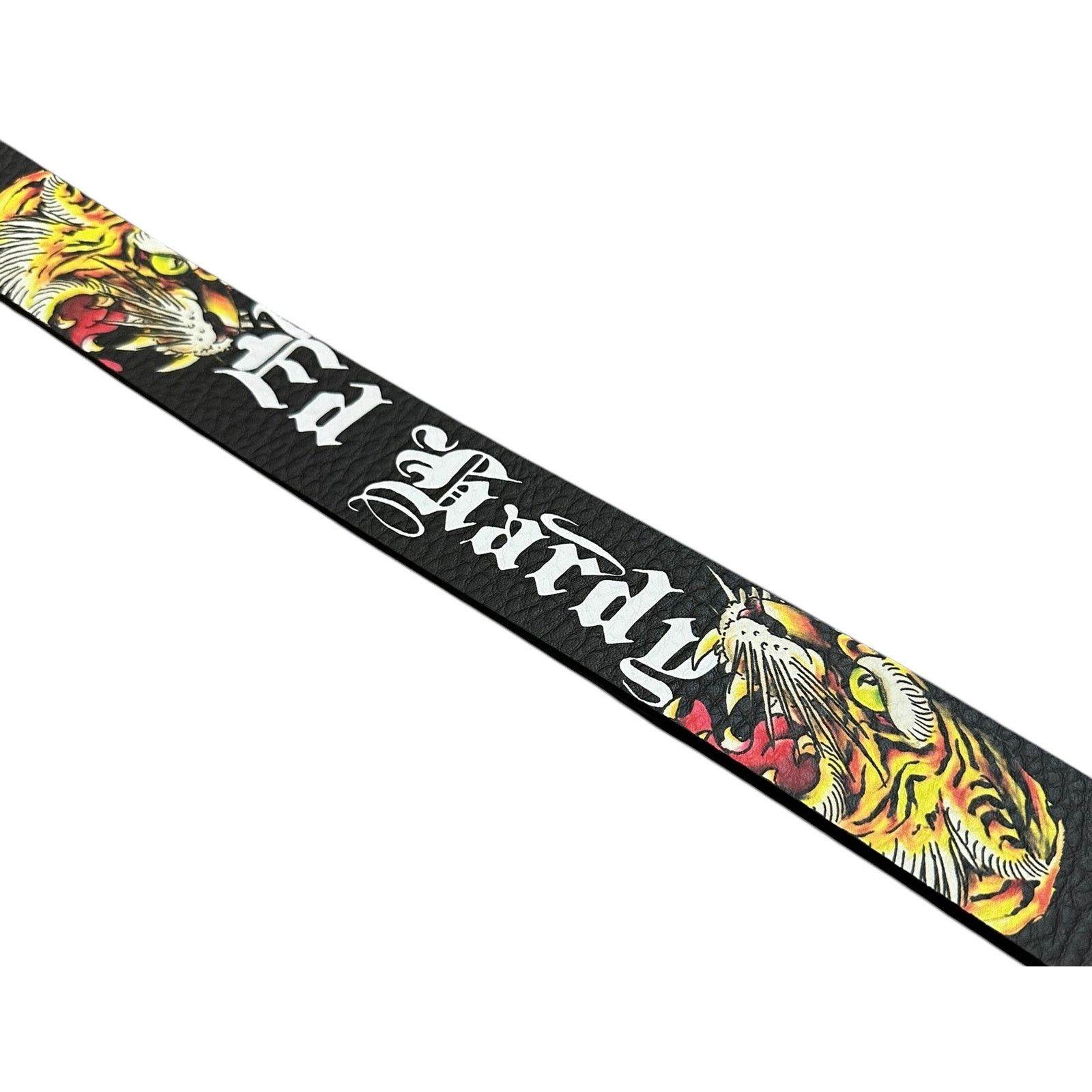 Ed Hardy Ed Hardy Men's Tiger Roar Grey Belt With Rivet Studs Size 34 - 5 Thumbnail