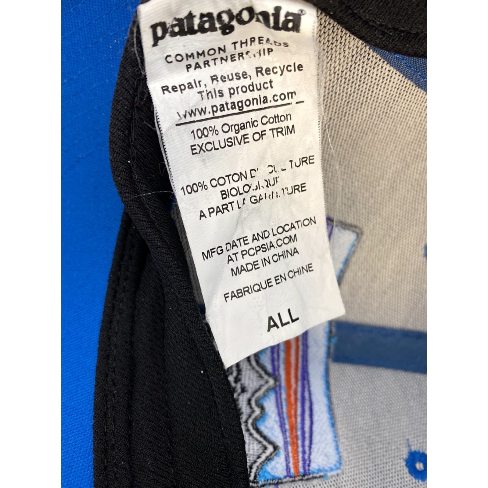 Patagonia PATAGONIA Hat Adjustable Blue Organic Cotton / H-119 Unisex Adults Maclure Snapback Size ONE SIZE - 7 Thumbnail