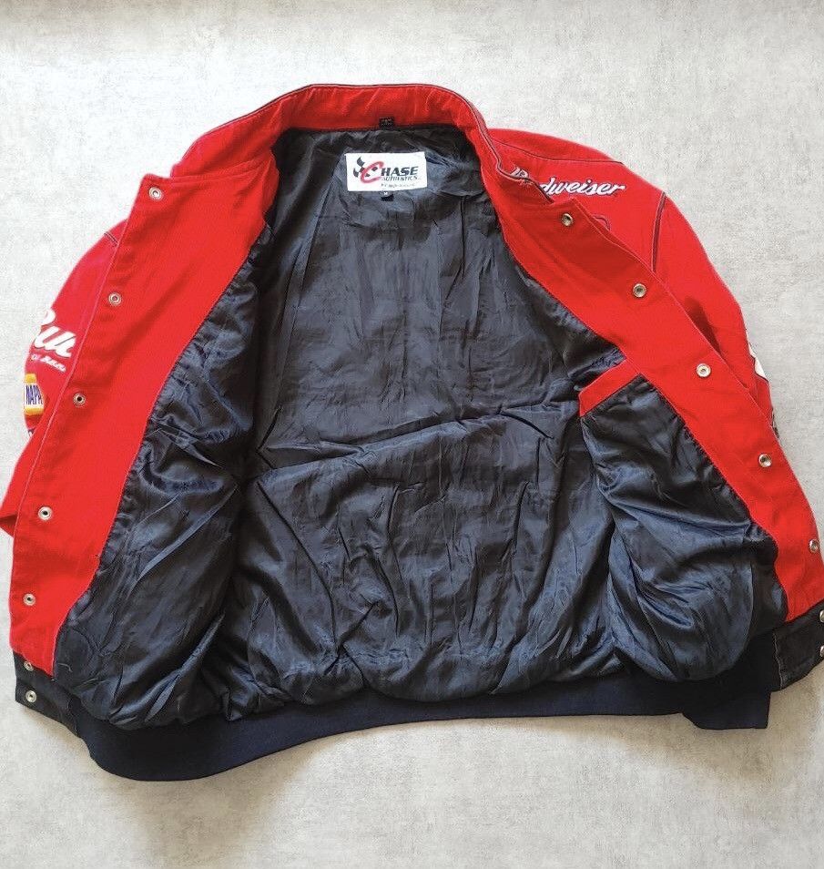 Chase Authentics Jh design Dale Earnhardt red Budweiser jacket Size US M / EU 48-50 / 2 - 3 Thumbnail