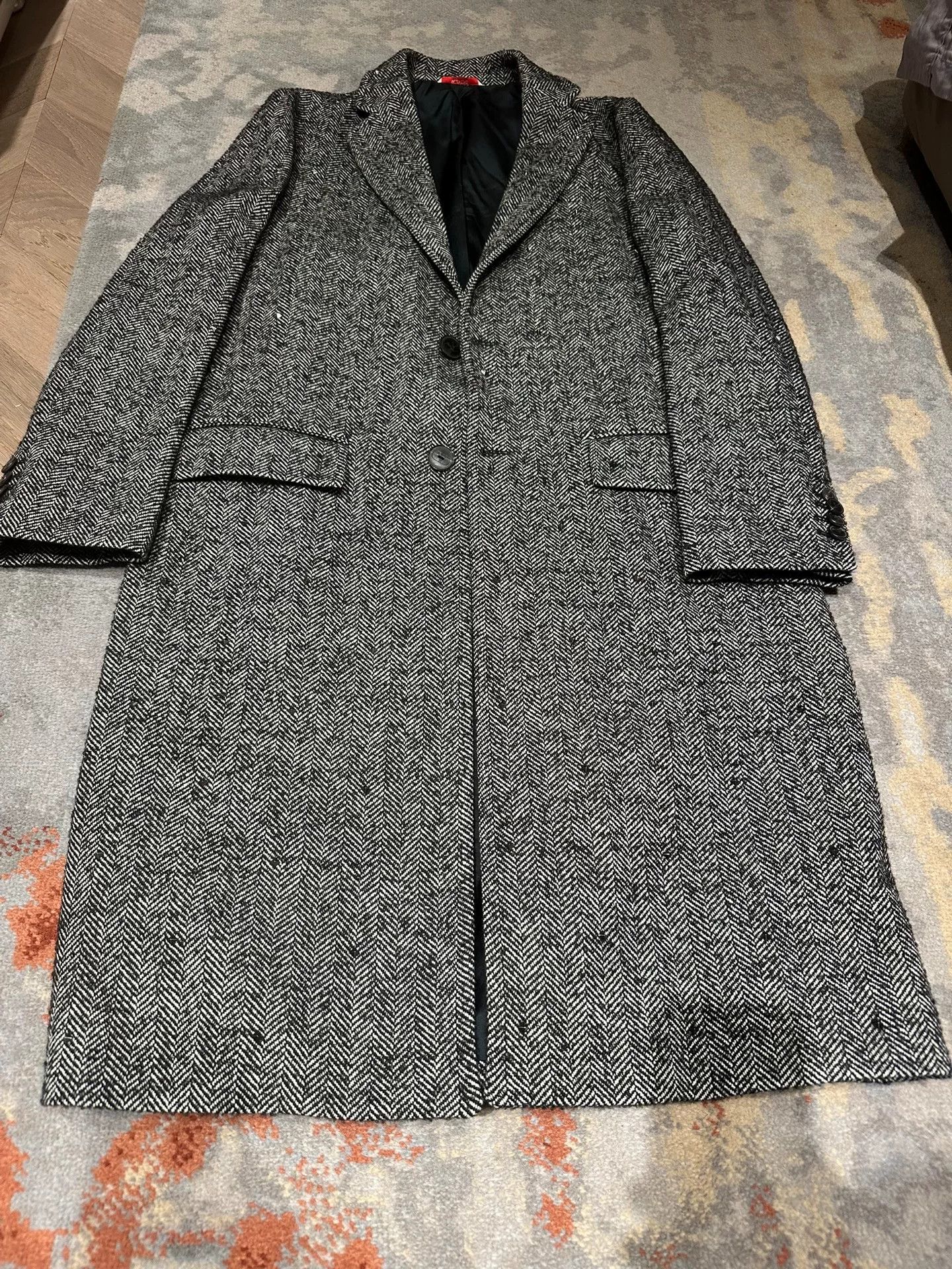 Valentino Valentino Gray Wool Coat with Studs Size US M / EU 48-50 / 2 - 1 Thumbnail