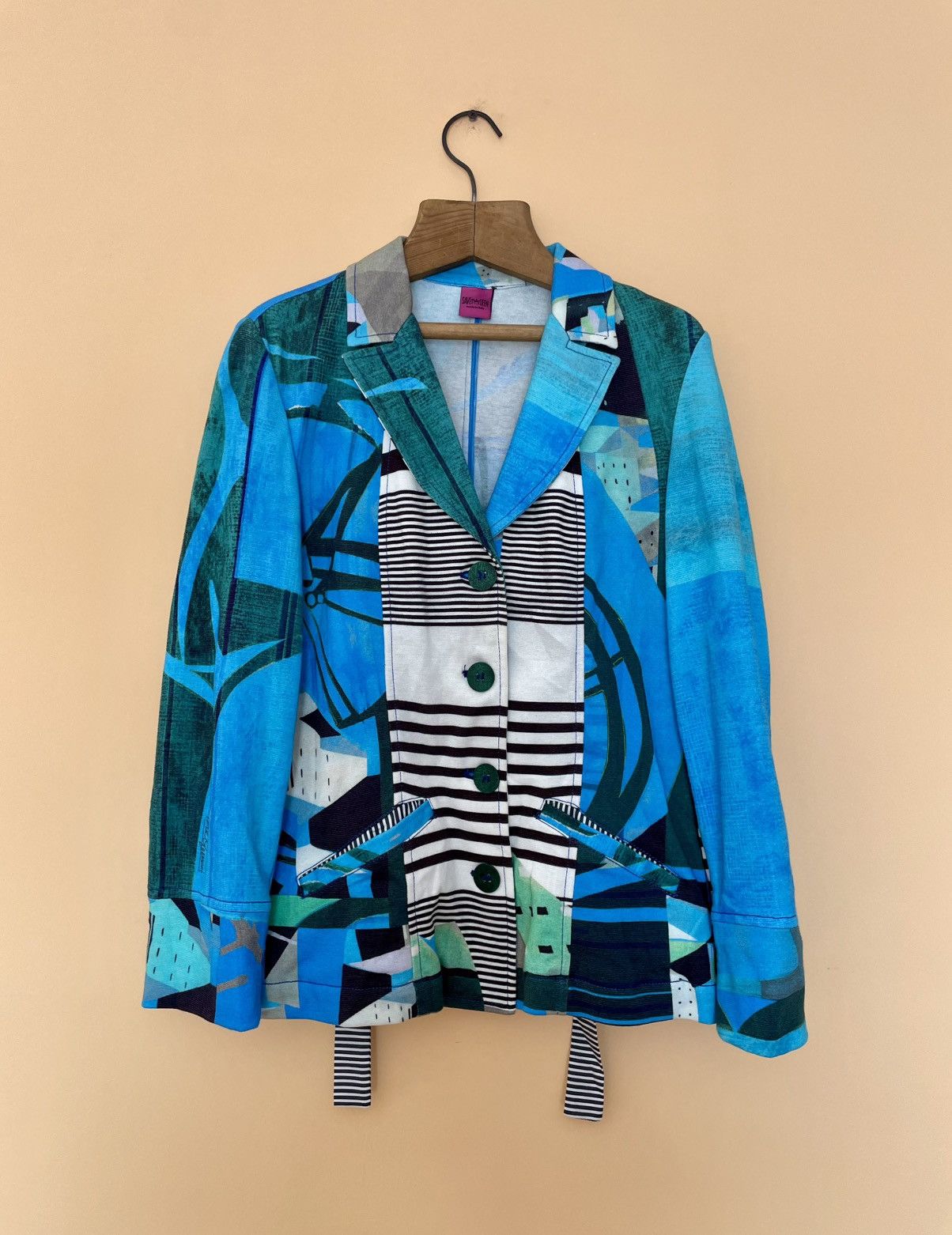 Other Save The Queen Abstract Art Blazer Button Up Size XL / US 12-14 / IT 48-50 - 1 Thumbnail
