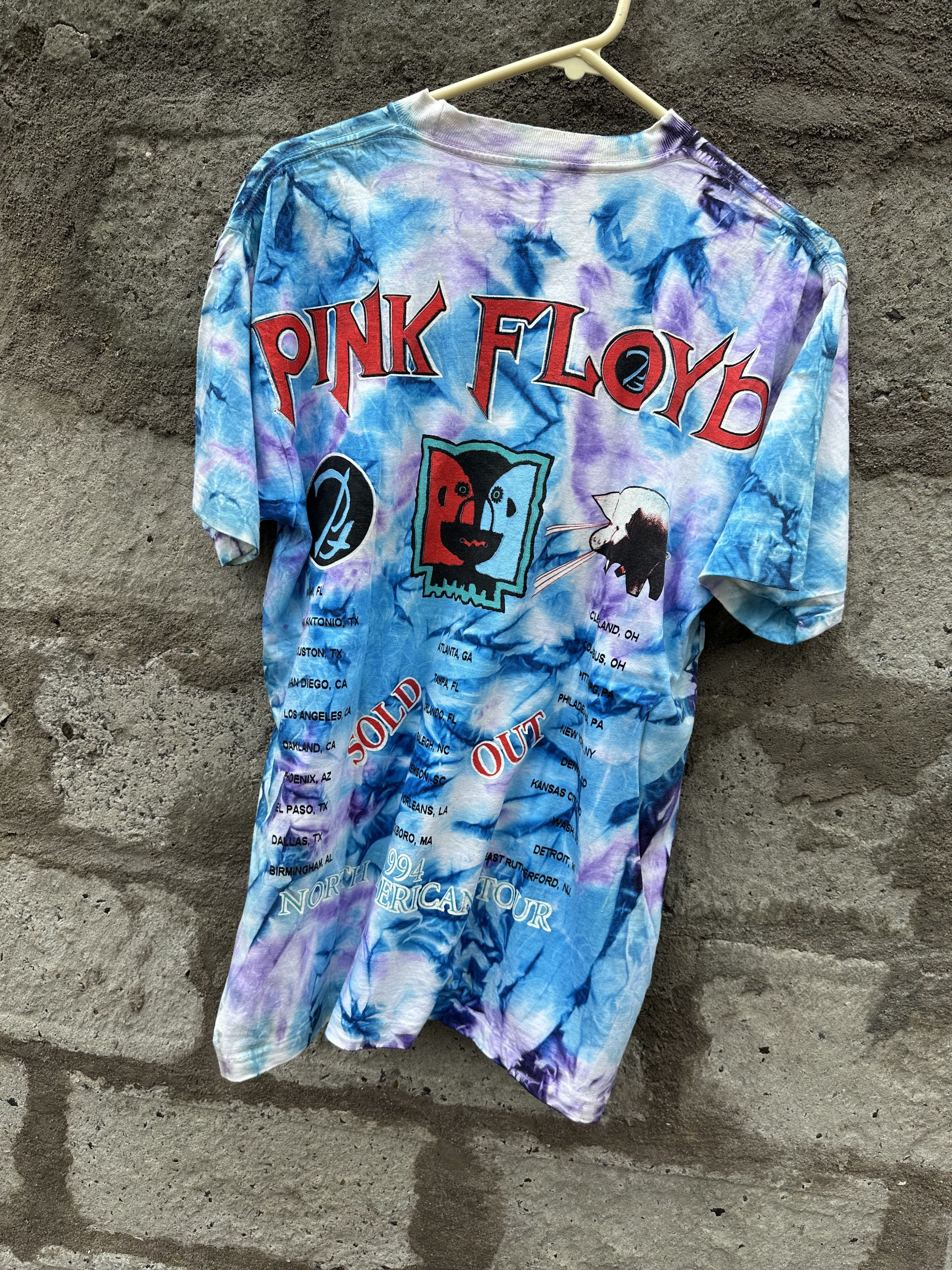 Pink Floyd Vintage 90s Pink Floyd Tie-Dye T-Shirt – The Division Bell Size US XL / EU 56 / 4 - 11 Thumbnail