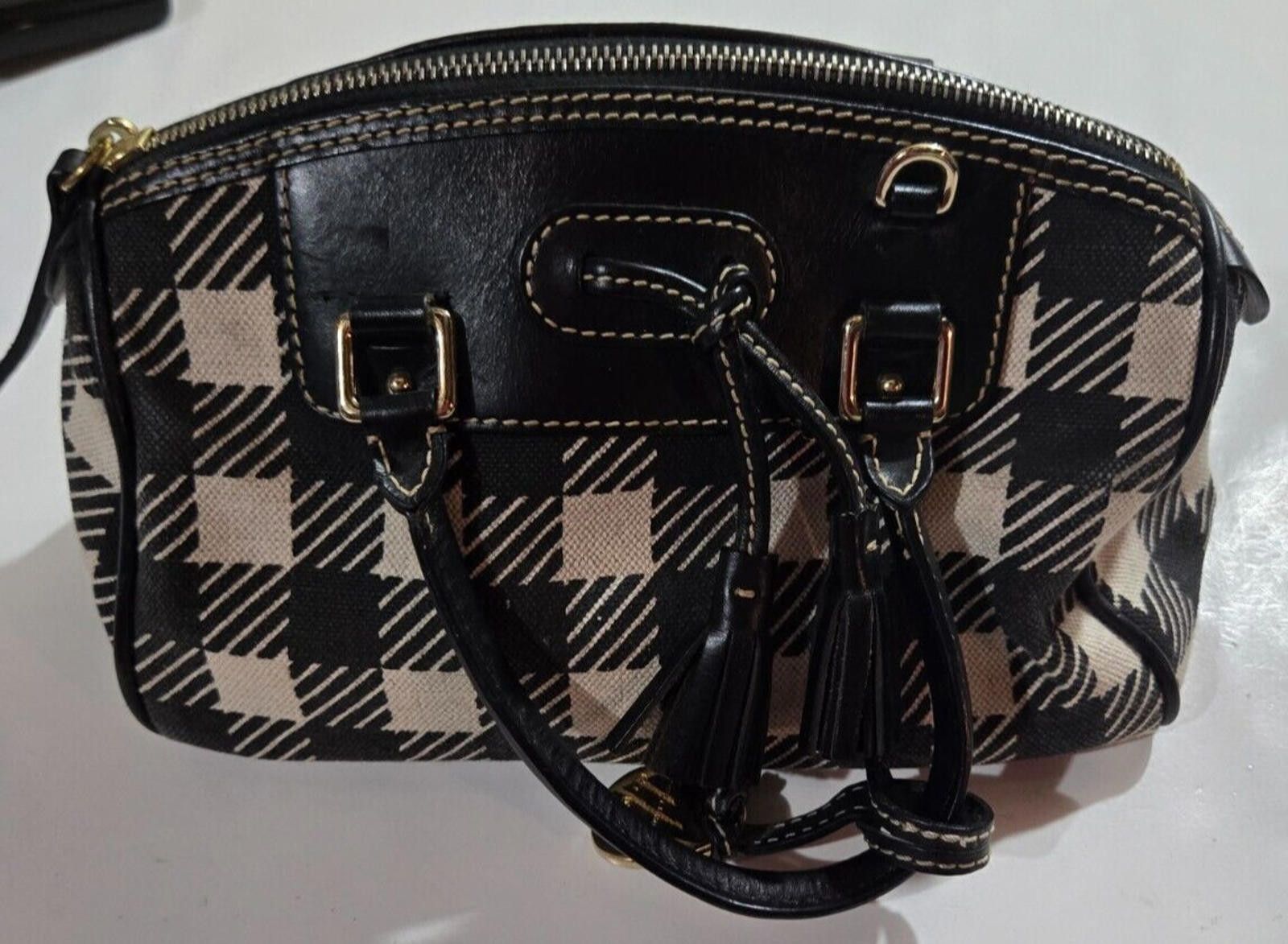 Dooney & Bourke Dooney & Bourke Purse Handbag Vintage Duck Charm Tassels Size ONE SIZE - 2 Thumbnail
