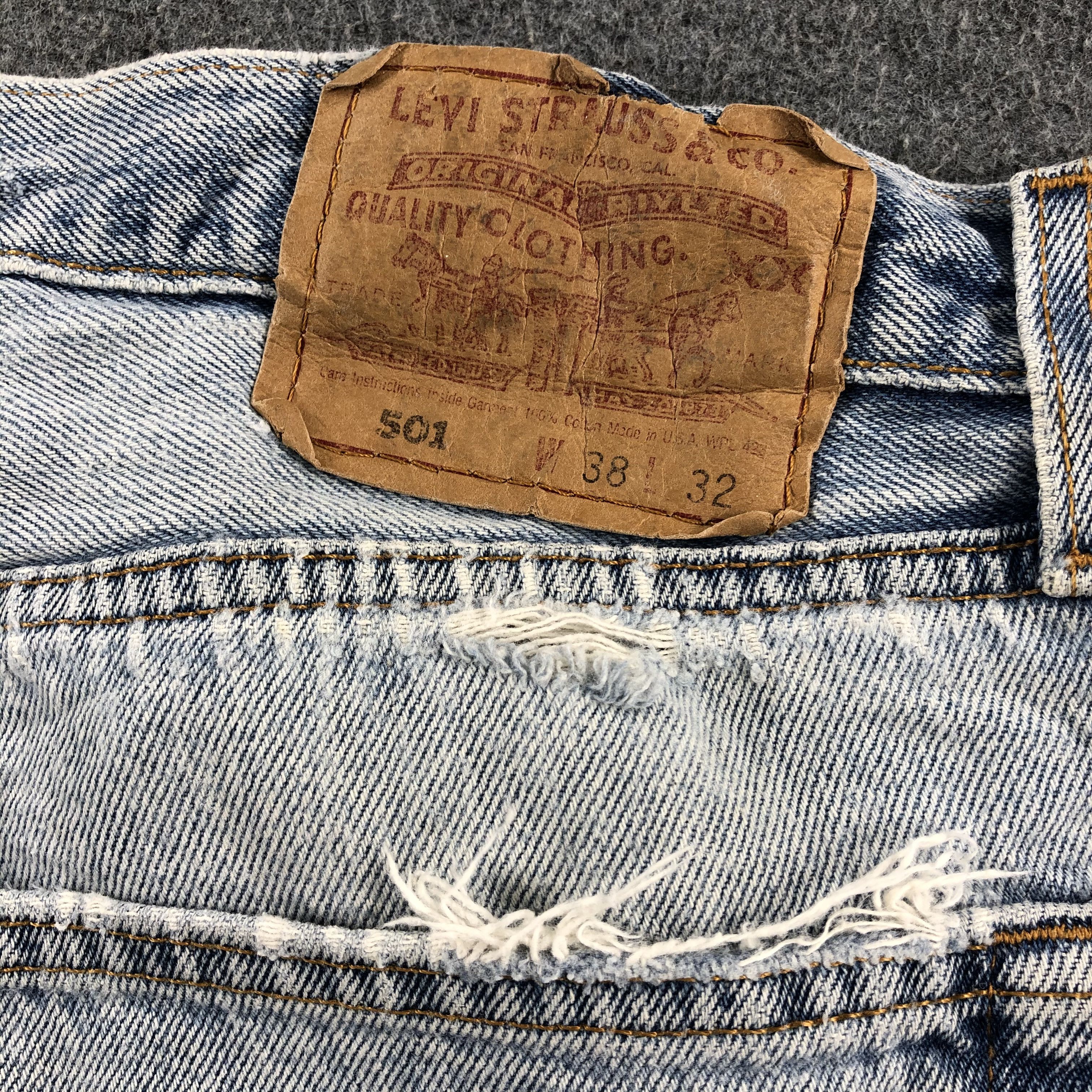Levi's 90s Vintage Levis 501 Jeans-J2449 Size US 37 - 5 Thumbnail