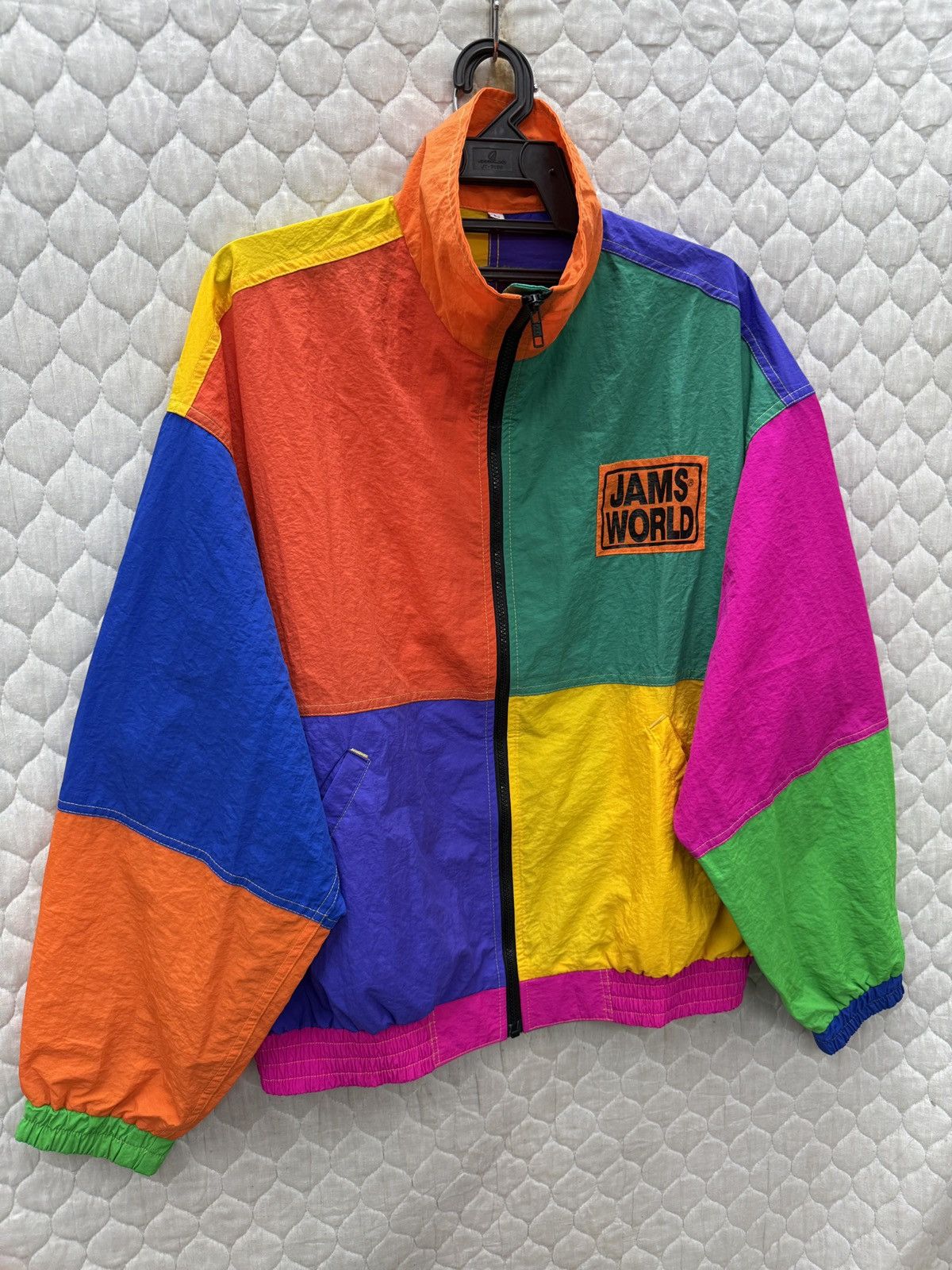 Jams World 🔥🔥🔥ARCHIVE VINTAGE JAMS WORLD COOUR BLOCK LIGHT JACKET Size US L / EU 52-54 / 3 - 3 Thumbnail