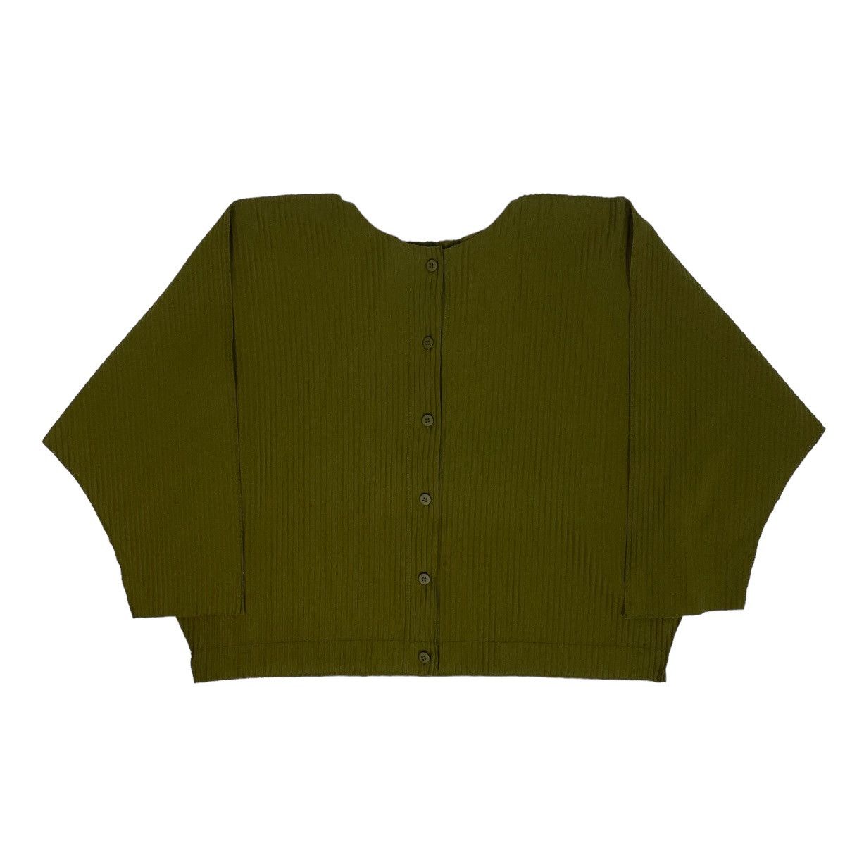Issey Miyake IS Issey Miyake Me Batwing Pleated Crop Top Size ONE SIZE - 9 Thumbnail