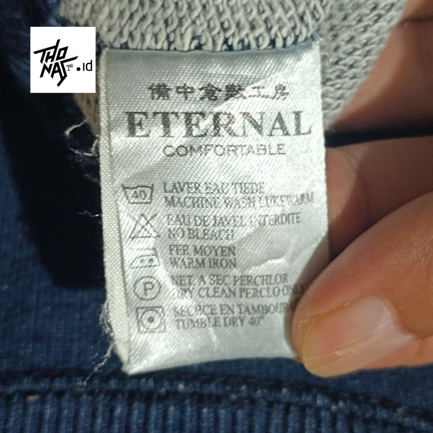 Eternal Eternal Japan Tiger Indigo Denim Sweatshirt Size US M / EU 48-50 / 2 - 10 Thumbnail