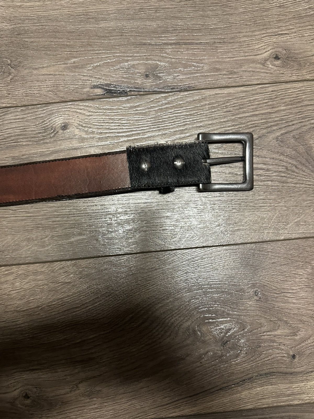 Other *Rare* AddItUp Premium Cow Hide Leather Belt Size 32 - 3 Thumbnail