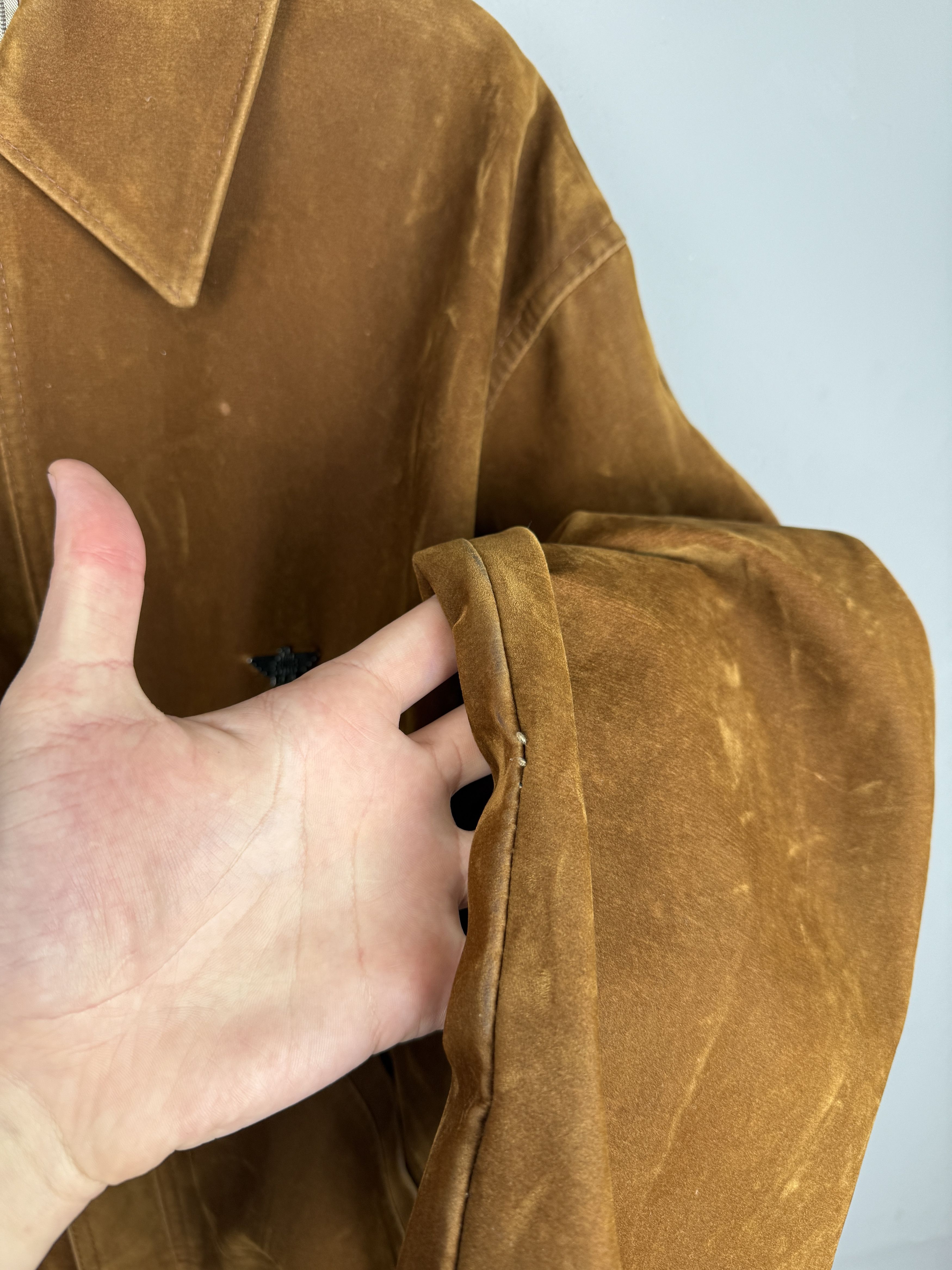 Vintage Vintage R.G.A Faux Leather Bomber Brown Italy Jacket Size US XL / EU 56 / 4 - 8 Thumbnail