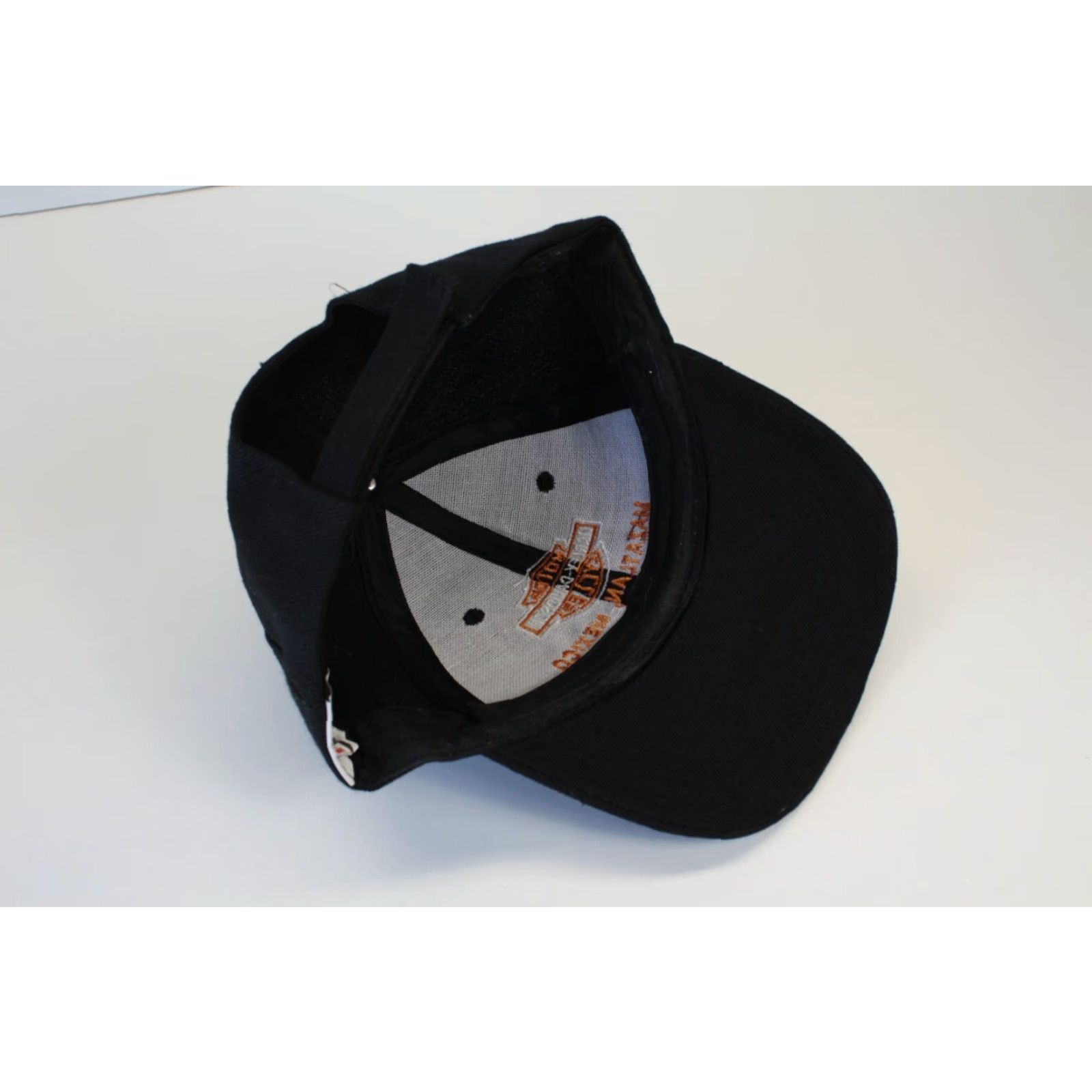 Harley Davidson VINTAGE Harley Davidson Motorcycles Strapback Dad Hat Mazatlan Mexico Black Bar Shield Size ONE SIZE - 5 Thumbnail