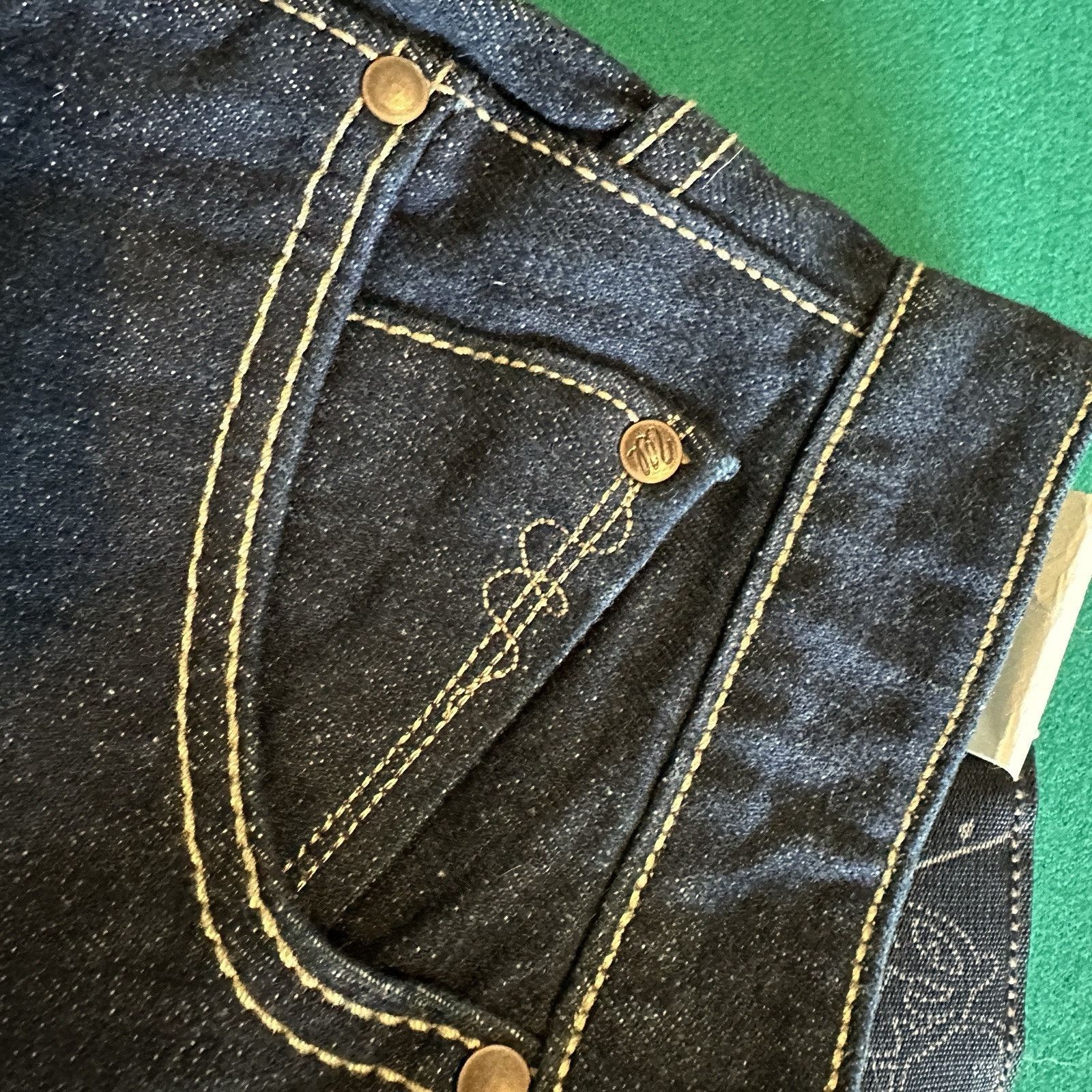 Wrangler Wrangler Cash Women’s No Gap Jeans 11/12 x 34 Dark Wash NWT Size 34" / US 12 / IT 48 - 2 Thumbnail
