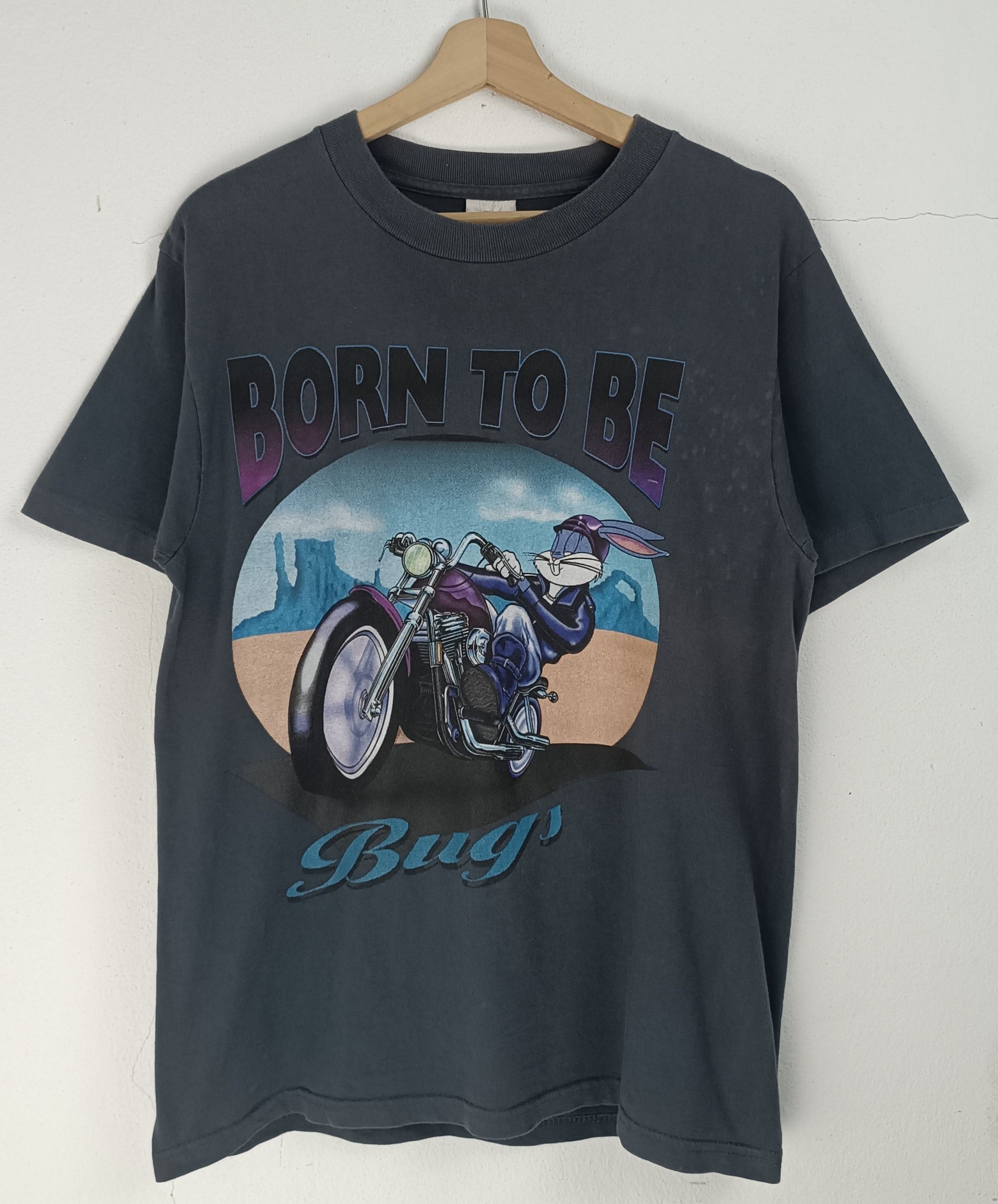 Disney VINTAGE 90'S BORN TO BE BUGS BUNNY X HARLEY DAVIDSON RARE Ts Size US M / EU 48-50 / 2 - 3 Thumbnail