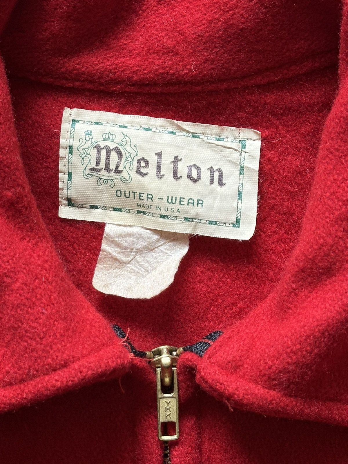 Vintage 1980s Melton Worker Wool Jacket Size US L / EU 52-54 / 3 - 9 Thumbnail