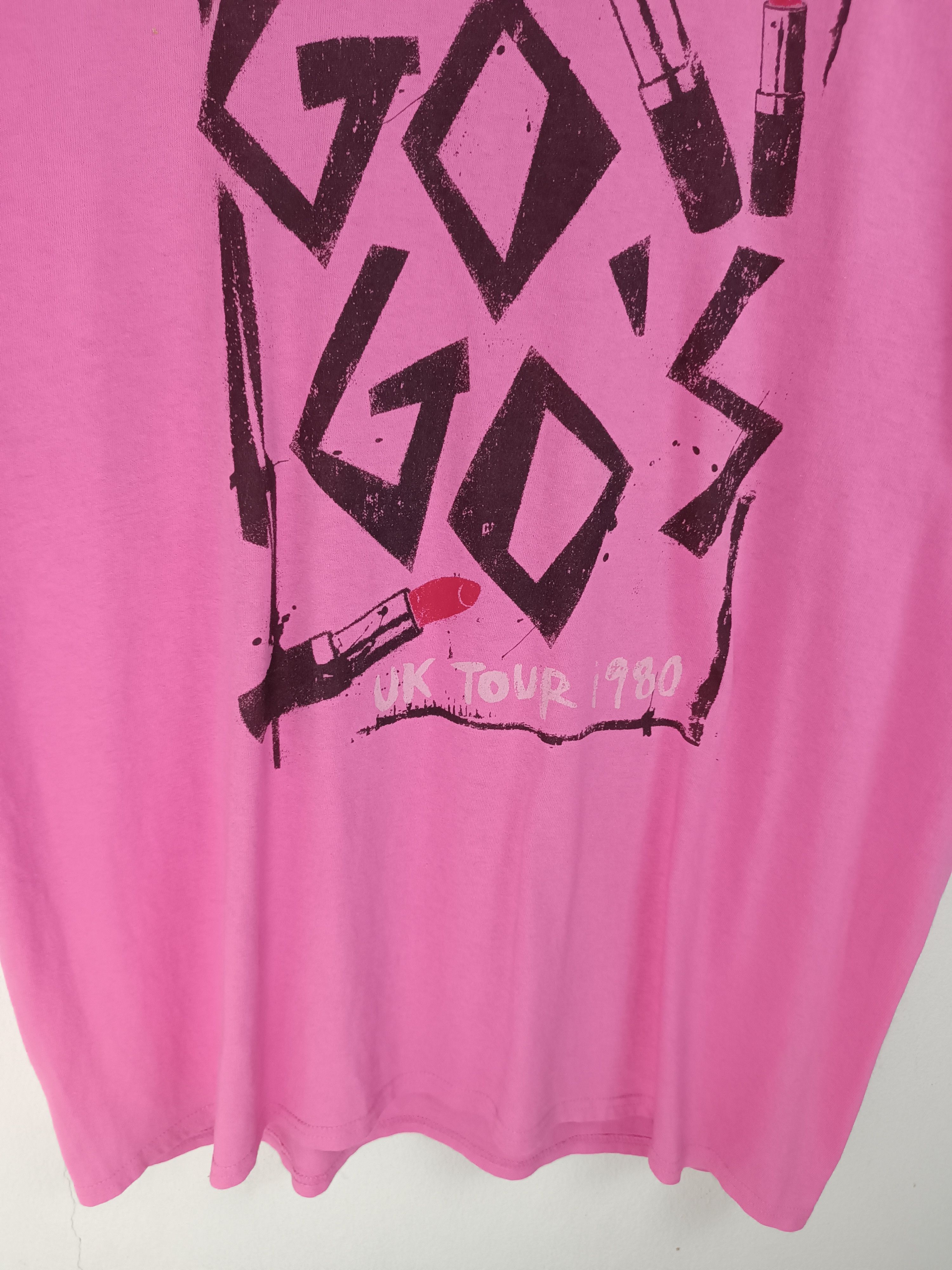 Vintage VINTAGE THE GO GO'S UK TOUR 1980 REPRO TOUR TEE VERY RARE Size US XL / EU 56 / 4 - 6 Thumbnail