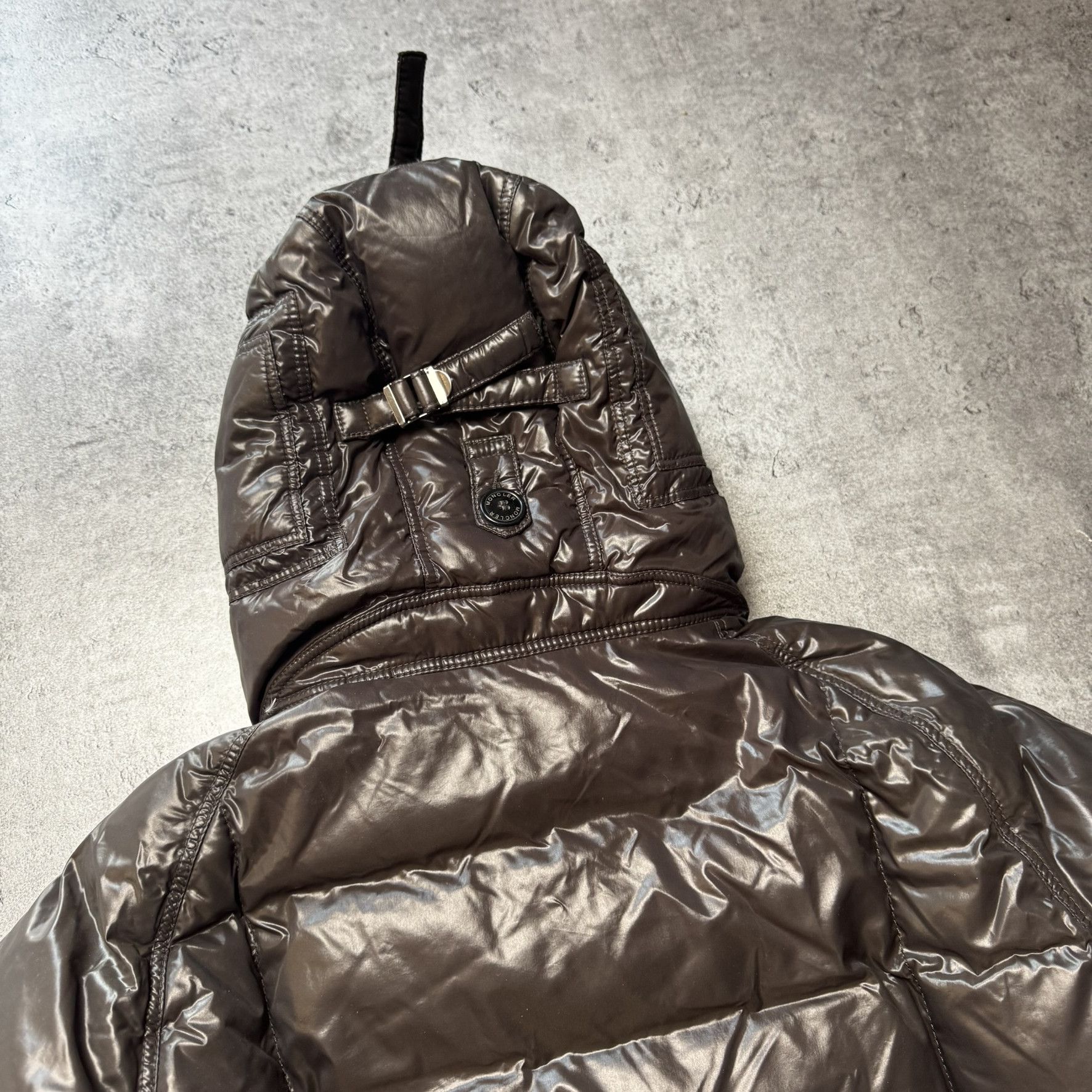 Moncler Brown puffer jacket Moncler vintage with big logo Size US M / EU 48-50 / 2 - 19 Thumbnail