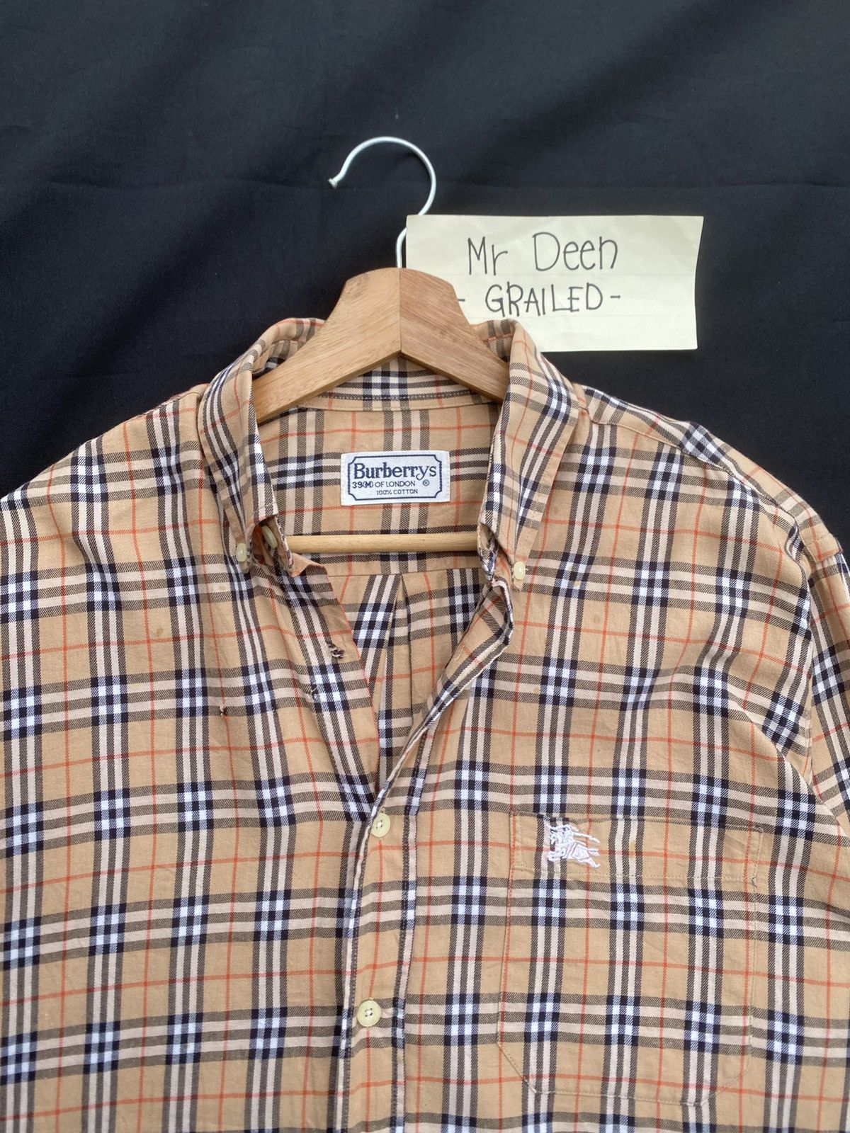 Burberry Rare Vintage Burberry Longsleeve Buttons Checkered Shirt Size US L / EU 52-54 / 3 - 7 Thumbnail