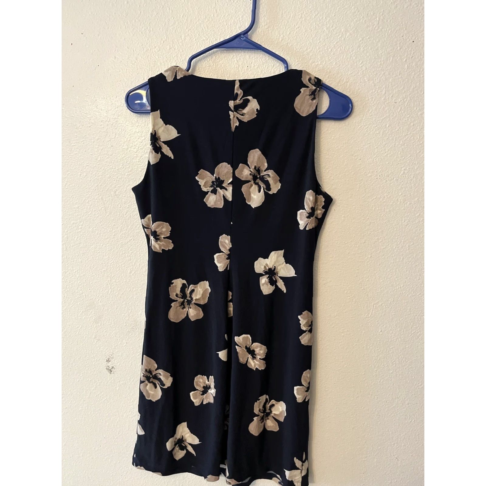 Tommy Hilfiger Tommy Hilfiger Women Floral Pullover Dress Black Beige Hibiscus Stretch Sz 6P Size M / US 6-8 / IT 42-44 - 3 Thumbnail