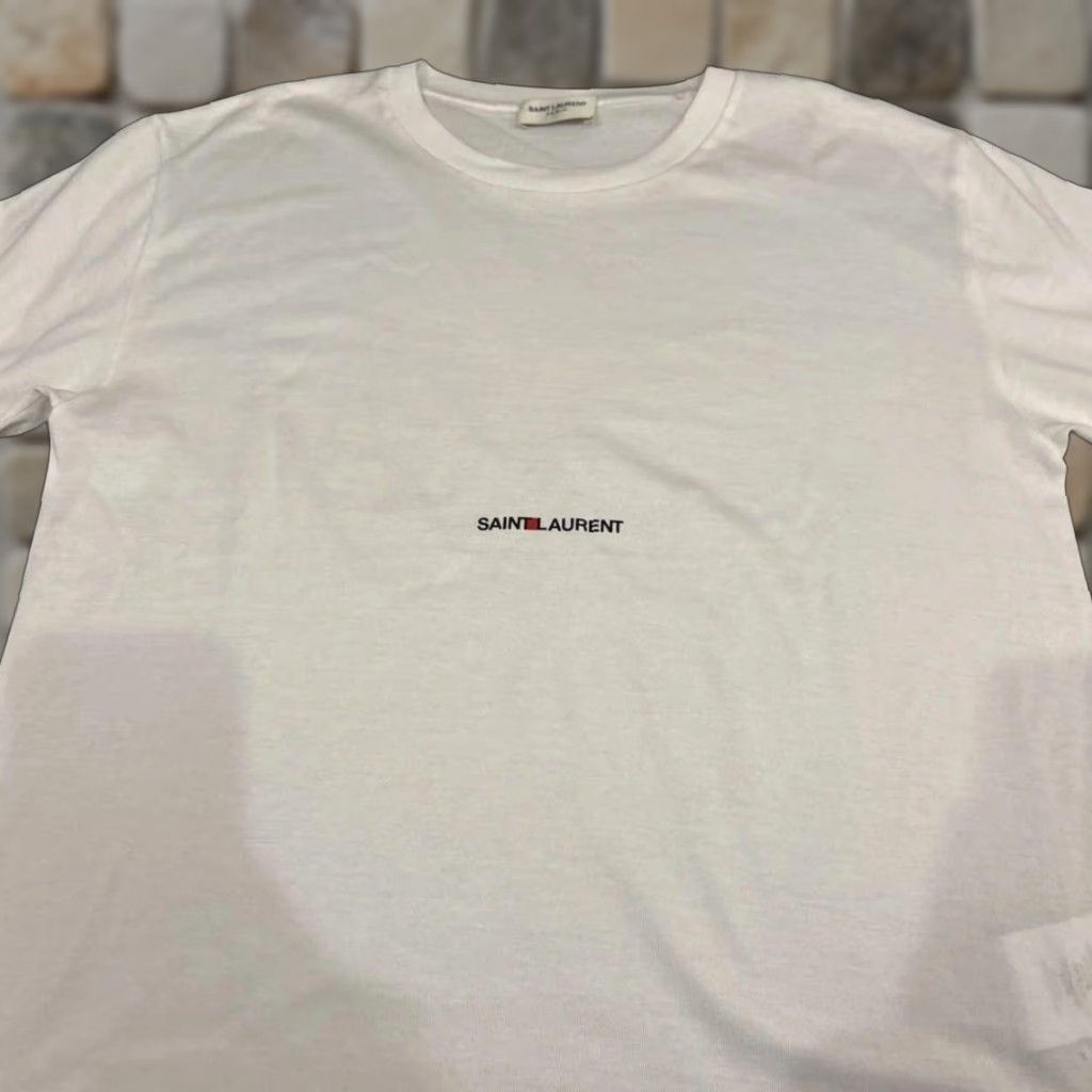Yves Saint Laurent saint laurent T-Shirt Ladies White XS Women Logo Shirt Size XS / US 0-2 / IT 36-38 - 1 Thumbnail