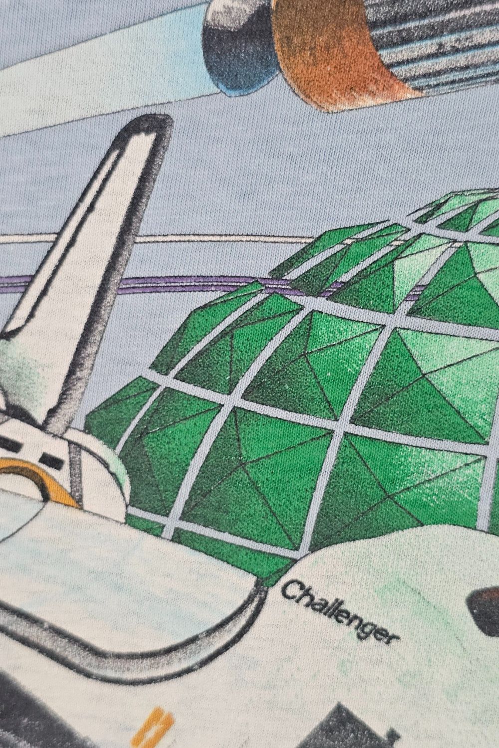 Hanes 1983 NASA Challenger STS-6 L/S Pocket Tee - Hanes Beefy Size US M / EU 48-50 / 2 - 17 Thumbnail