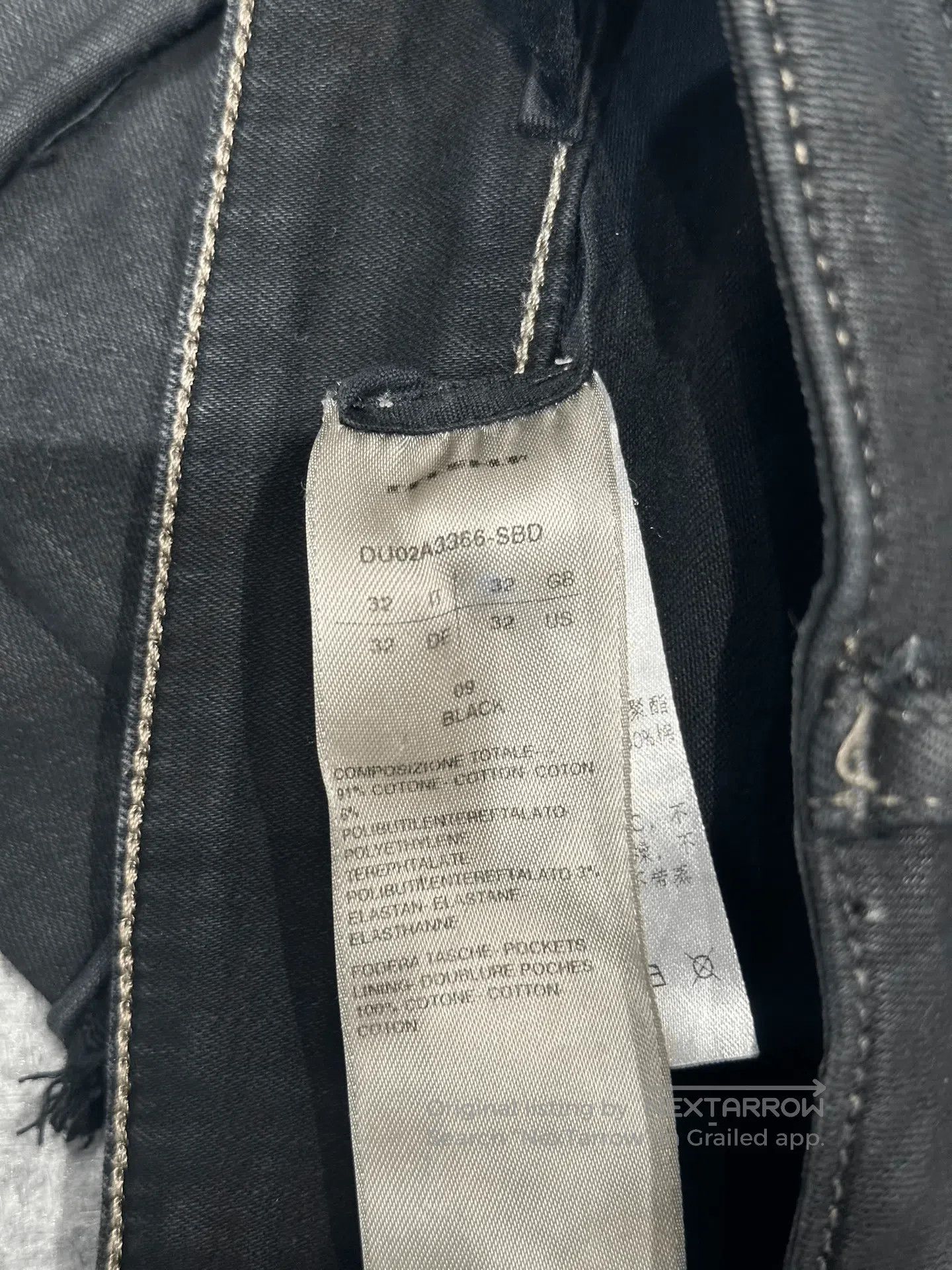 Rick Owens Drkshdw Rick Owens DRKSHDW Distressed Wax Pants. Size US 32 / EU 48 - 7 Thumbnail