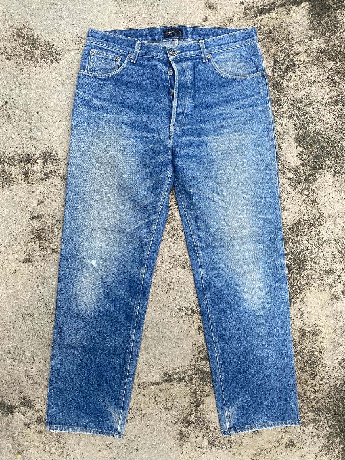 Designer × Japanese Brand × agnes b. Agnes B Homme Loose Faded Jeans Size US 32 / EU 48 - 1 Thumbnail