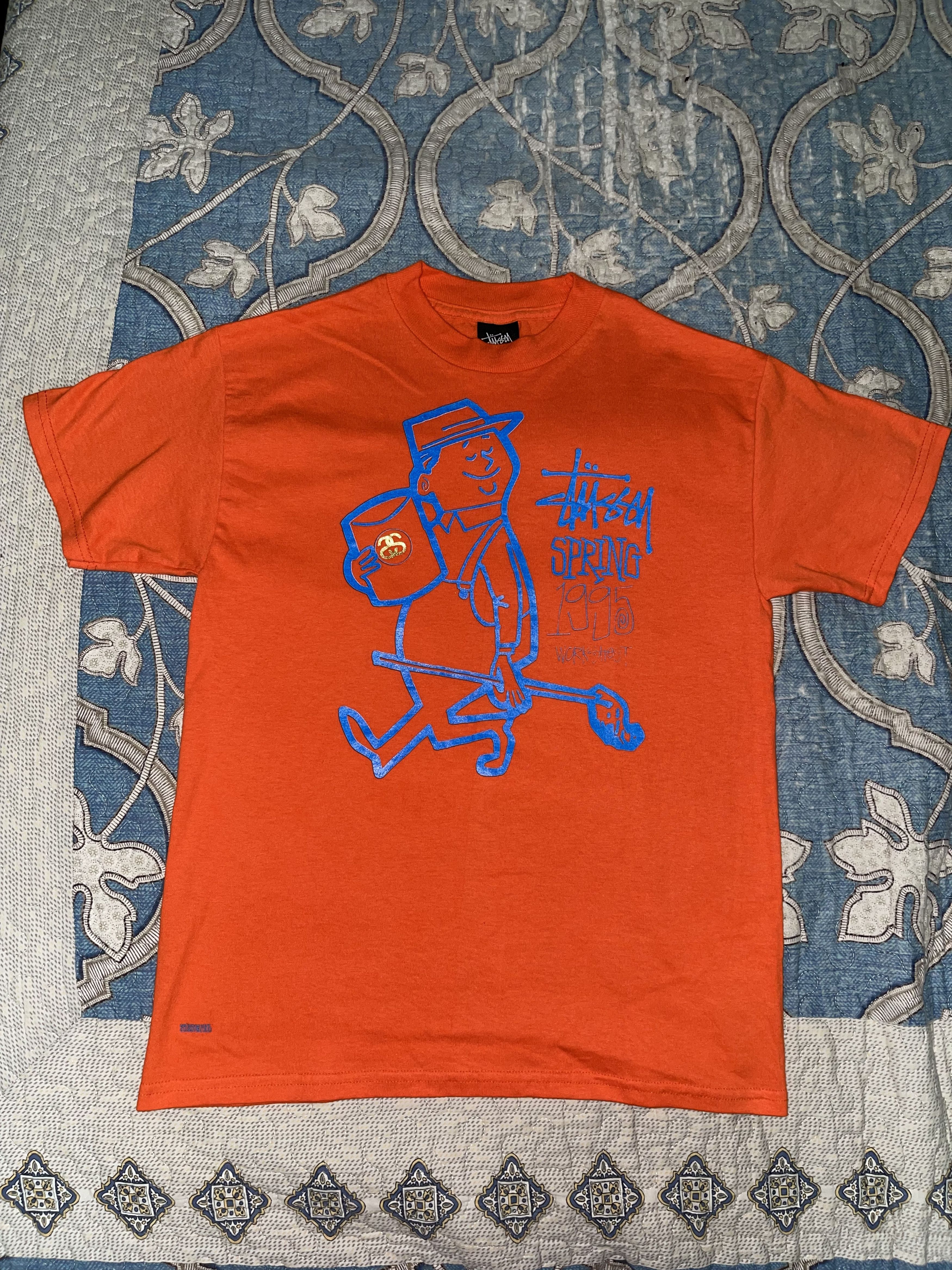 Stussy 1995 Spring Worker Graphic Tee Size US S / EU 44-46 / 1 - 3 Thumbnail