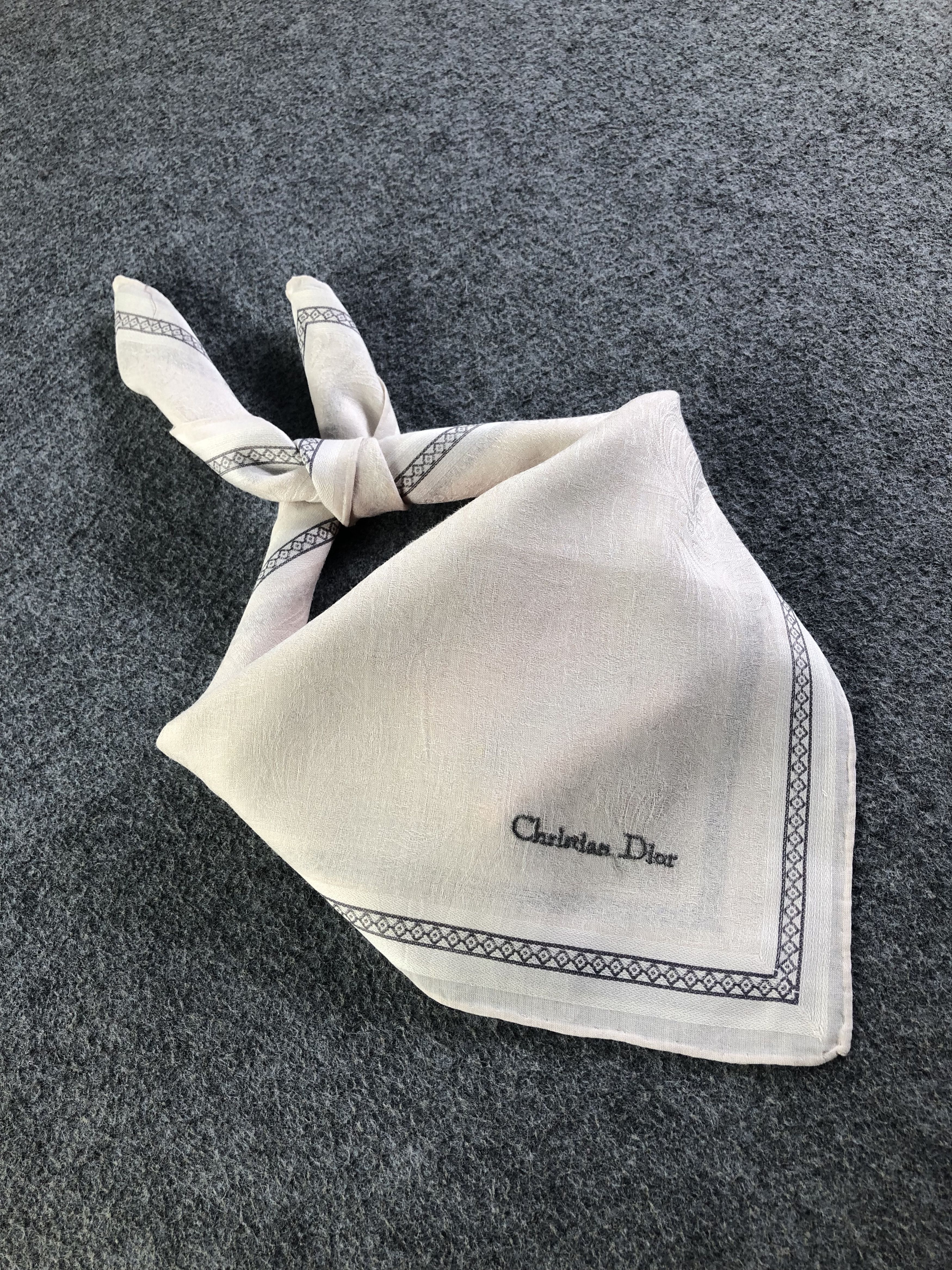 Vintage Christian Dior Handkerchief / Bandana / Neckerchief C408 Size ONE SIZE - 1 Thumbnail