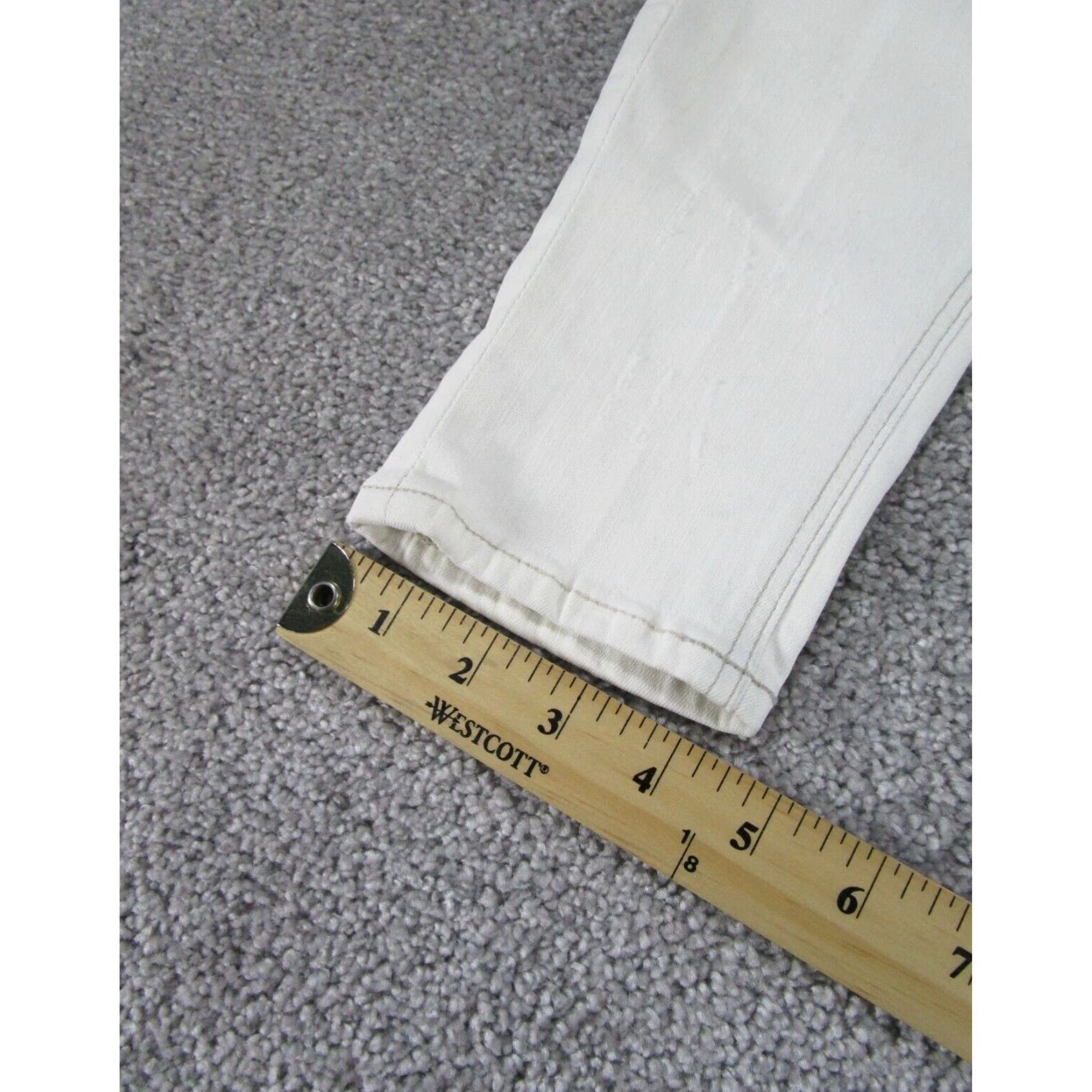 Denime Womens Mcguire Jeans Skinny White Stretch Denim 28 Extra Large XL Size 28" / US 6 / IT 42 - 6 Thumbnail