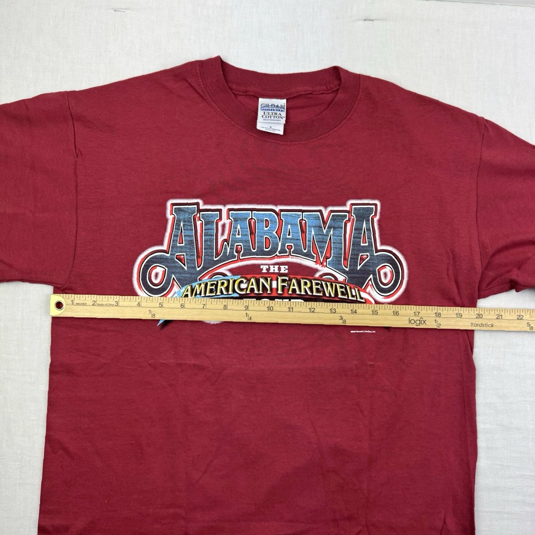 Gildan VINTAGE Gildan Alabama Band T Shirt Adult Medium Red Farewell Tour 2003 USA Mens M Shirt Size US M / EU 48-50 / 2 - 7 Thumbnail