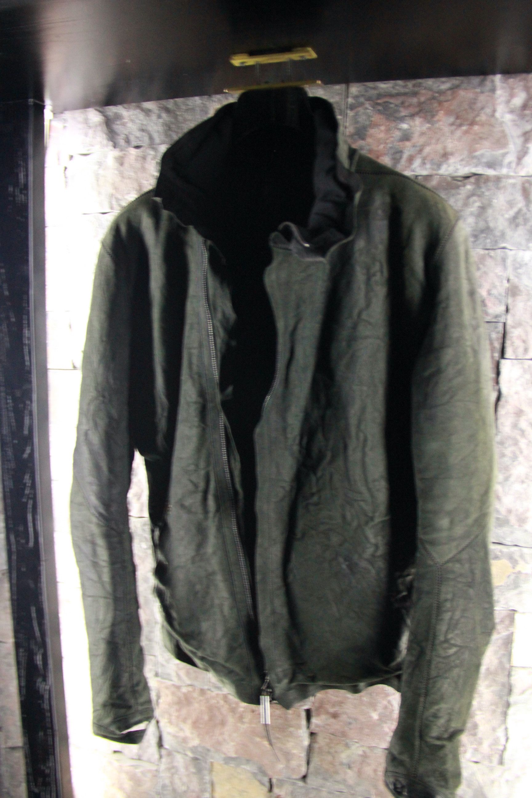 Isaac Sellam Experience Dark Green Nubuck Bauhaus Down Jacket Size US L / EU 52-54 / 3 - 2 Thumbnail