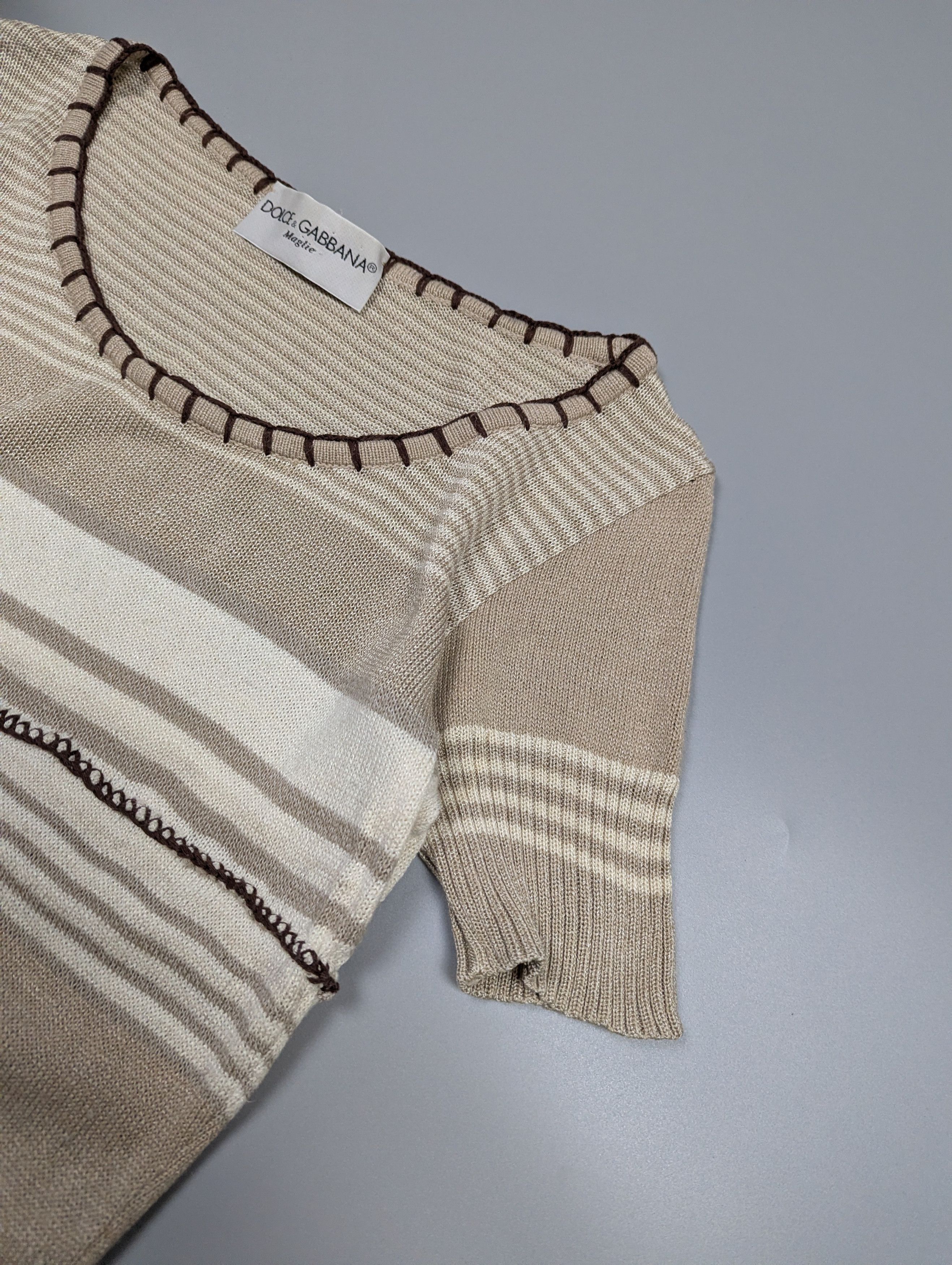 Dolce & Gabbana Archive Dolce & Gabbana Y2K Avant Garde Ethno Knit Top Size M / US 6-8 / IT 42-44 - 5 Thumbnail