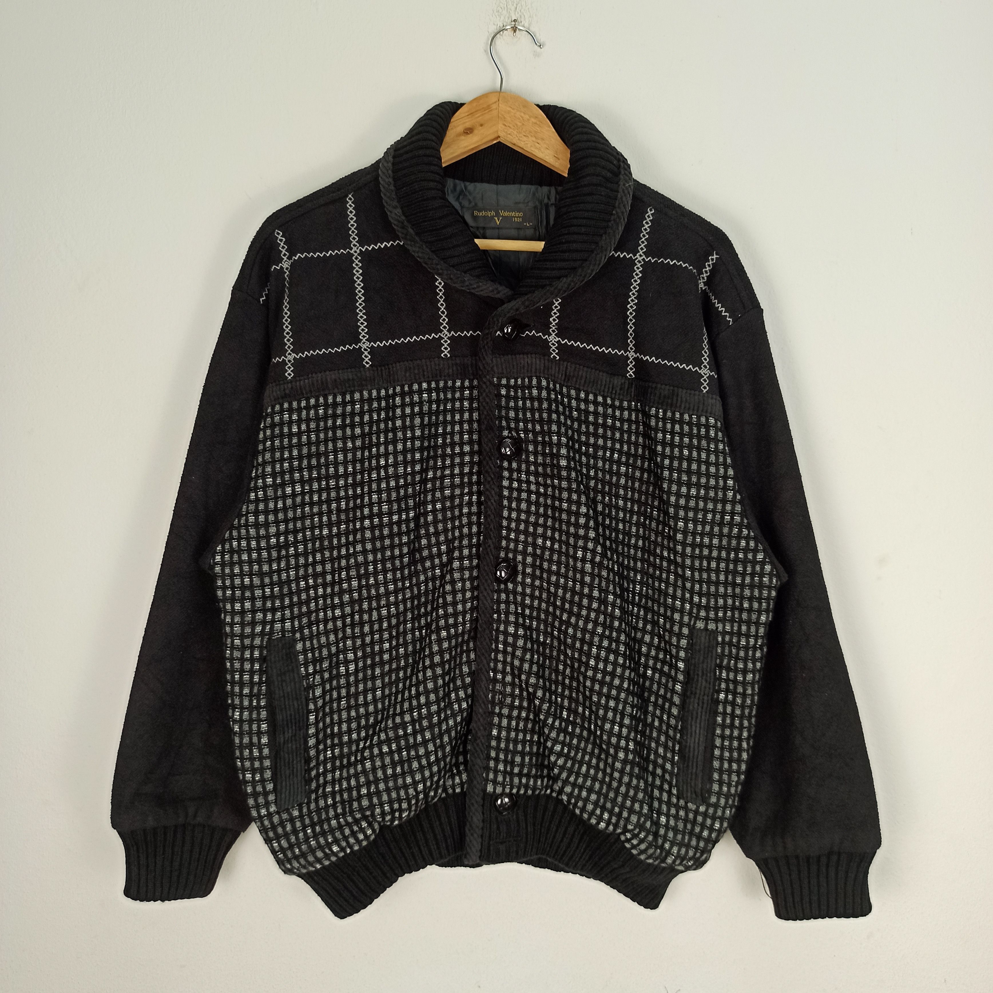 Aran Isles Knitwear Vintage Rudolph Valentino 1921 Size US L / EU 52-54 / 3 - 1 Thumbnail