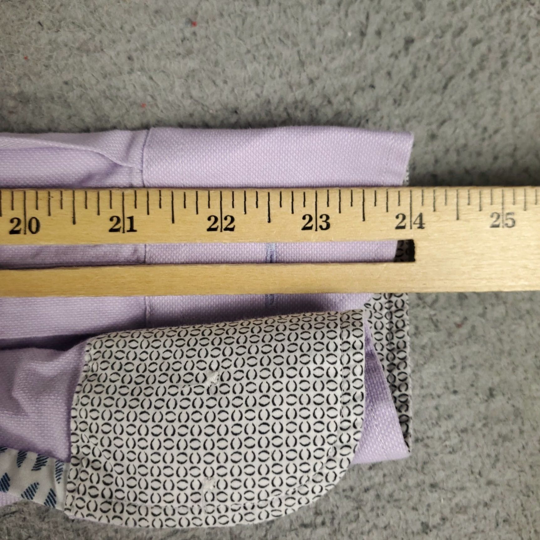 Ted Baker TED BAKER LONDON Shirt Mens 17 Purple Dress Shirt Long Sleeve Button Up 100% Cotton, Regular Fit, Collar Point, Classic Modern, Wedding, Workwear Mens Size 46R - 6 Thumbnail