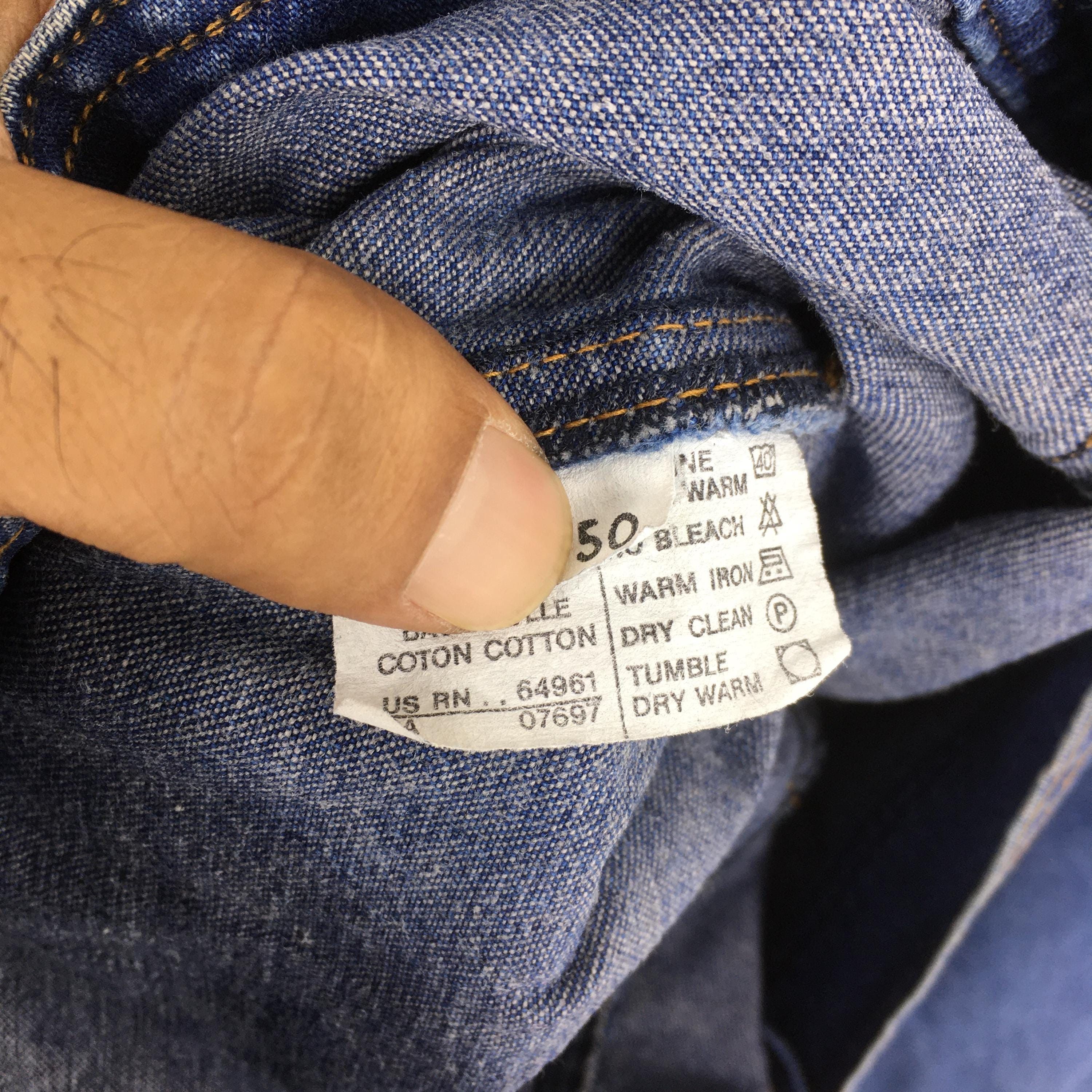 Benetton Vintage 90's Benetton Formula 1 Denim Boxy Jacket Large Size US L / EU 52-54 / 3 - 6 Thumbnail
