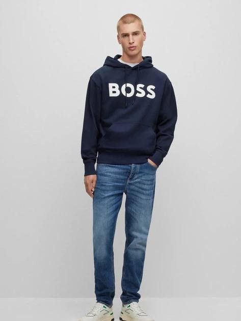 Hugo Boss Hugo Boss BOSS Logo Hoodie Navy Men’s Pullover Sweatshirt Size US L / EU 52-54 / 3 - 3 Thumbnail