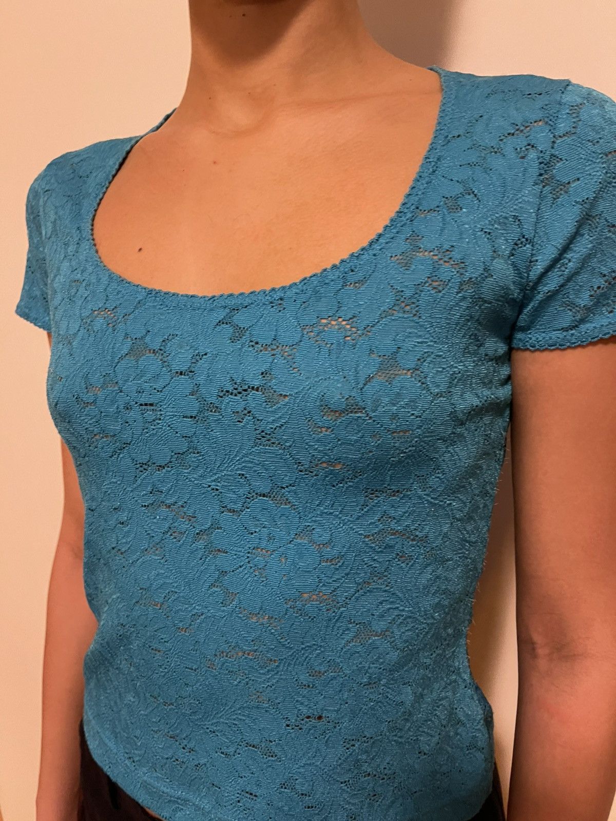 Kenzo Kenzo Jungle Vintage Lace Top - Blue (Size: M) Size M / US 6-8 / IT 42-44 - 5 Thumbnail