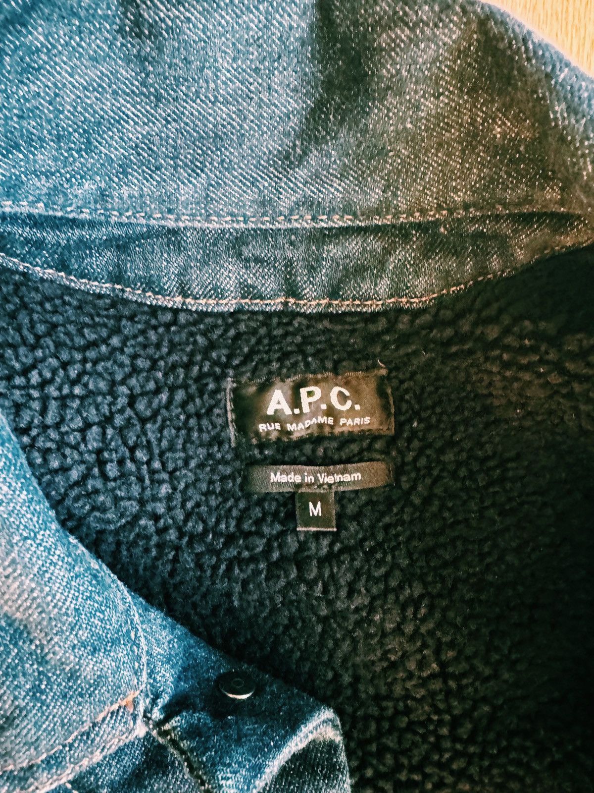 A.P.C. A.P.C. Type III Denim Sherpa Jacket Size US M / EU 48-50 / 2 - 3 Thumbnail