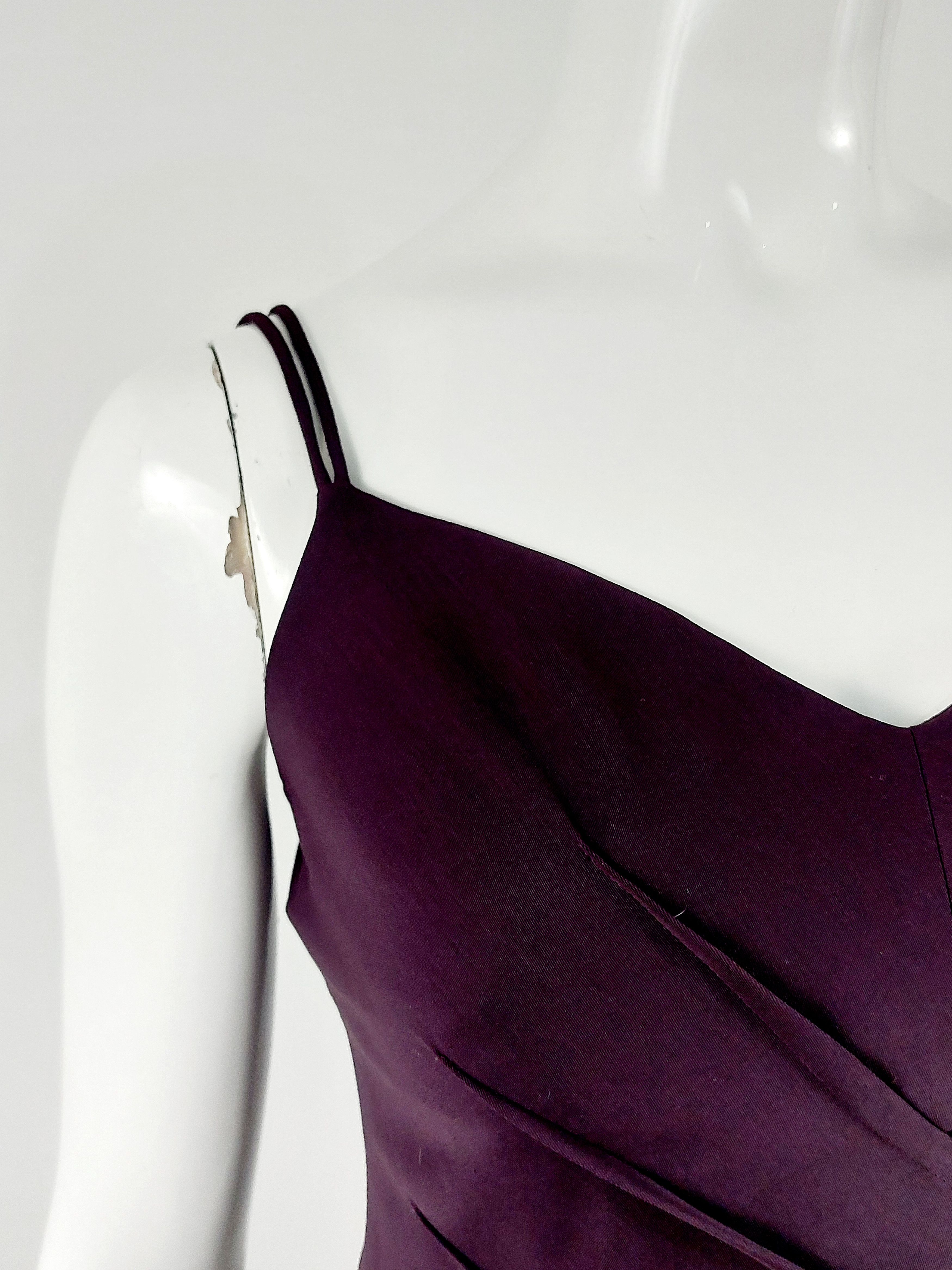 Thierry Mugler hierry Mugler Sculpted Purple Corset Cocktail Midi Dress Size M / US 6-8 / IT 42-44 - 5 Thumbnail