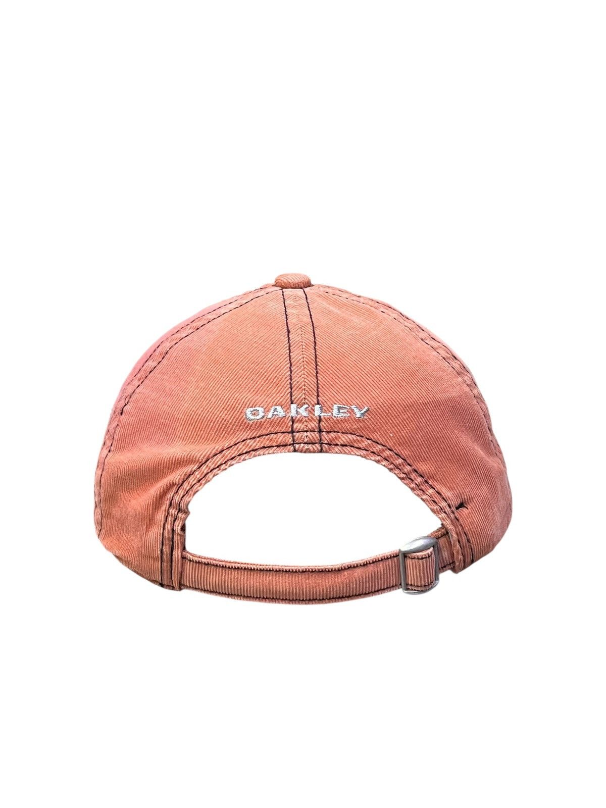 Oakley Vintage Y2K Oakley Skull Corduroy Cap Salmon Pink Size ONE SIZE - 5 Thumbnail