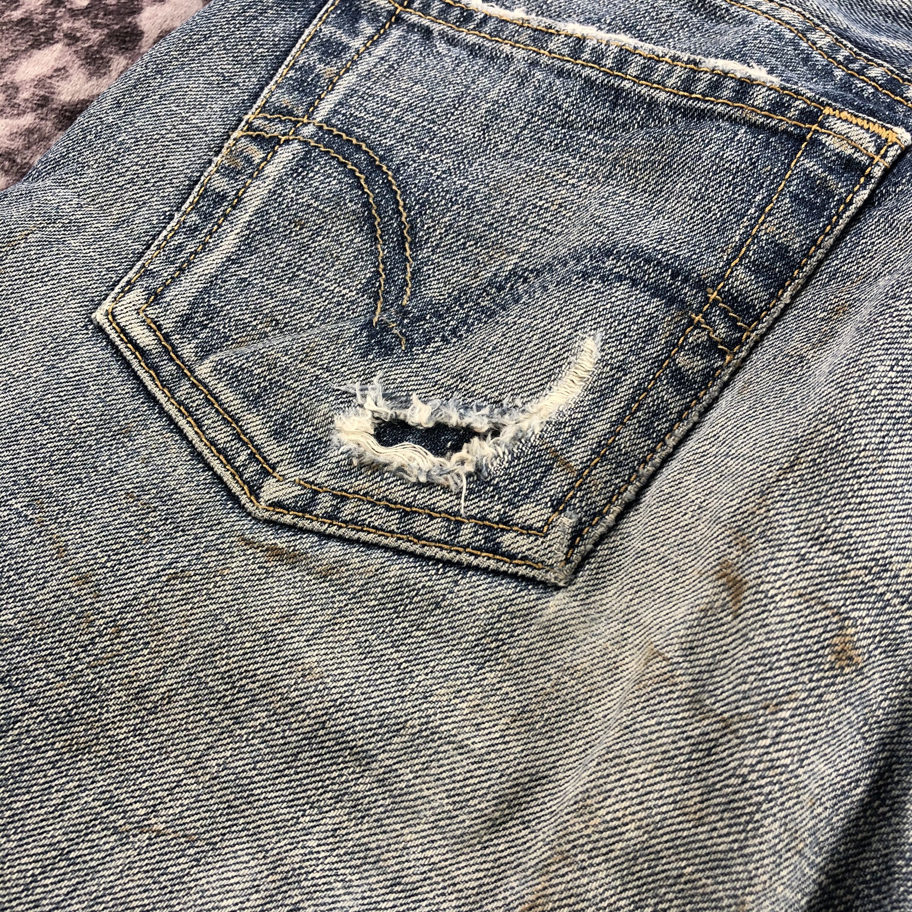 Levi's Vintage 90s Blue Wash Levis 501 Jeans-JM3057 Size US 28 / EU 44 - 6 Thumbnail