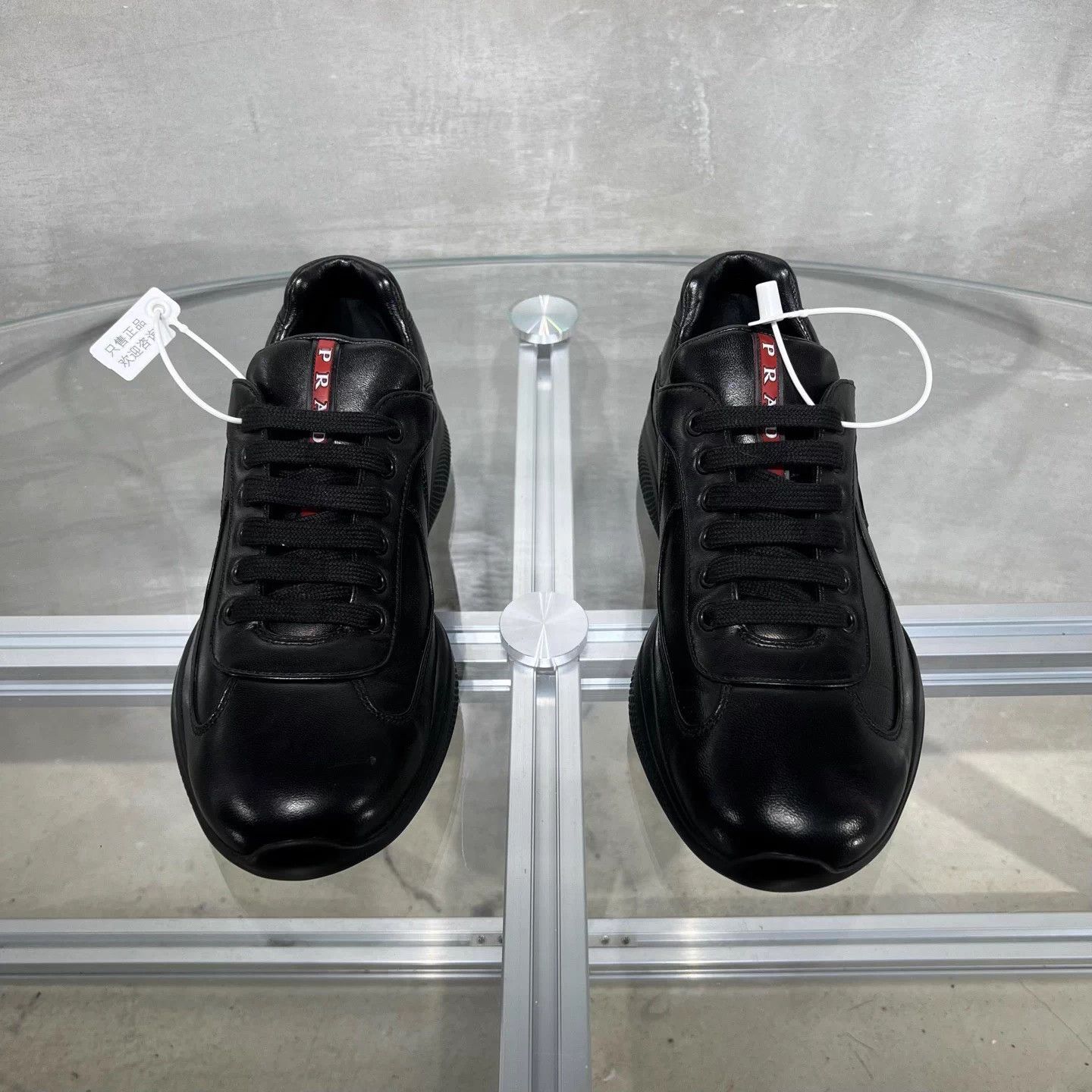 Prada Prada America's Cup black trainers US5.5/39.5 new tried Size US 5.5 / IT 35.5 - 1 Thumbnail
