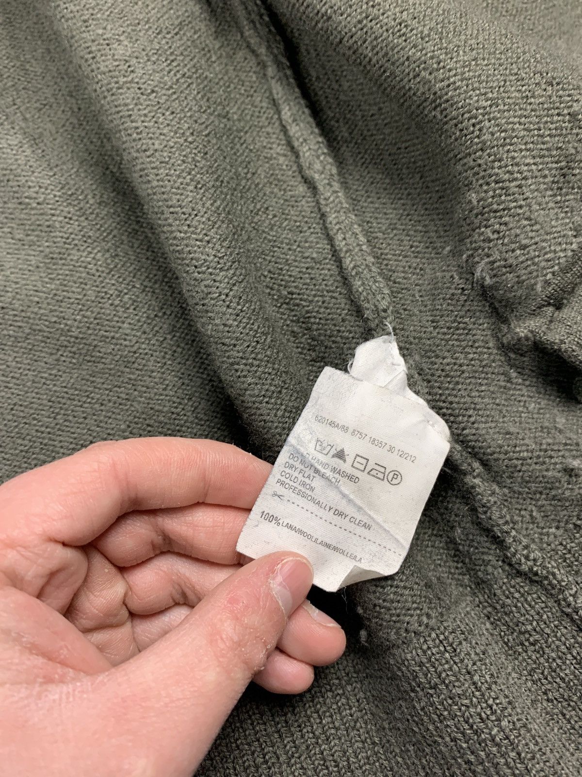 Trussardi Trussardi Men's Wool Cardigan Luxury Sweater Size L Green Size US L / EU 52-54 / 3 - 8 Thumbnail